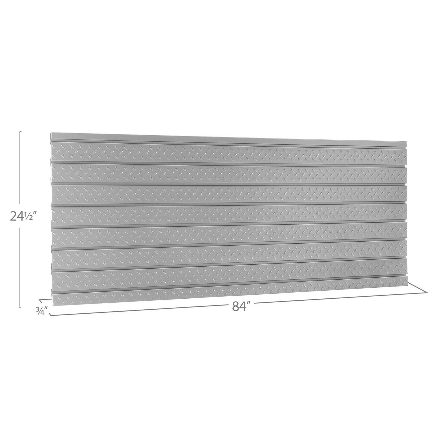 NewAge Products Pro Series 84 Diamond Plate Slatwall Backsplash - Inhomebuy
