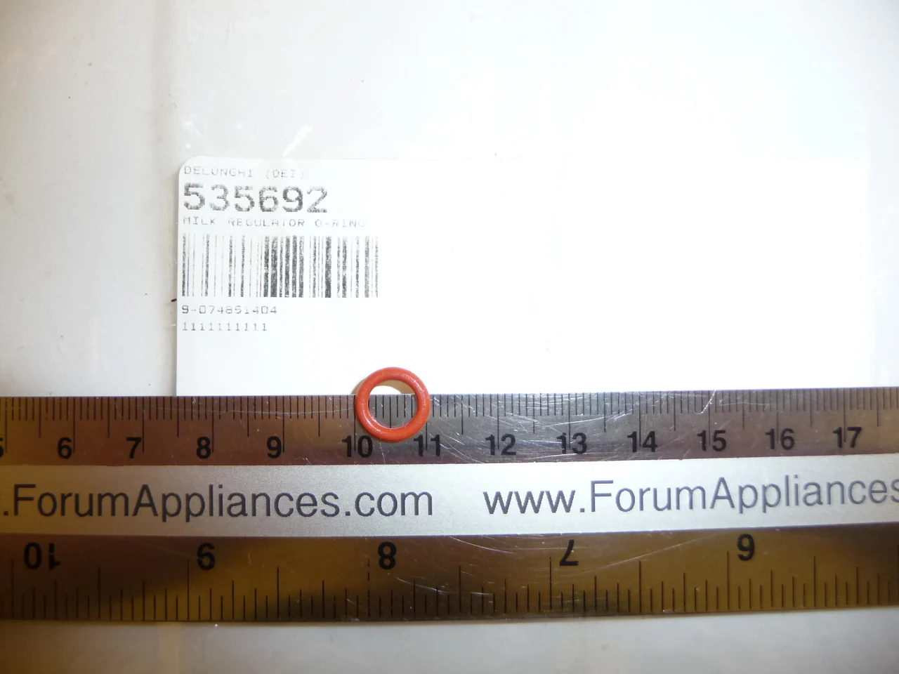 O-Ring - round/red (on froth regulator) for BAR-8, BAR-42, BAR-51, BCO-110, BCO-130, BCO-264, CC-100, EC-330, EC-460, ESAM-4400, ESAM-4500, ESAM-5400, ESAM-5500, ESAM-6700 - Inhomebuy