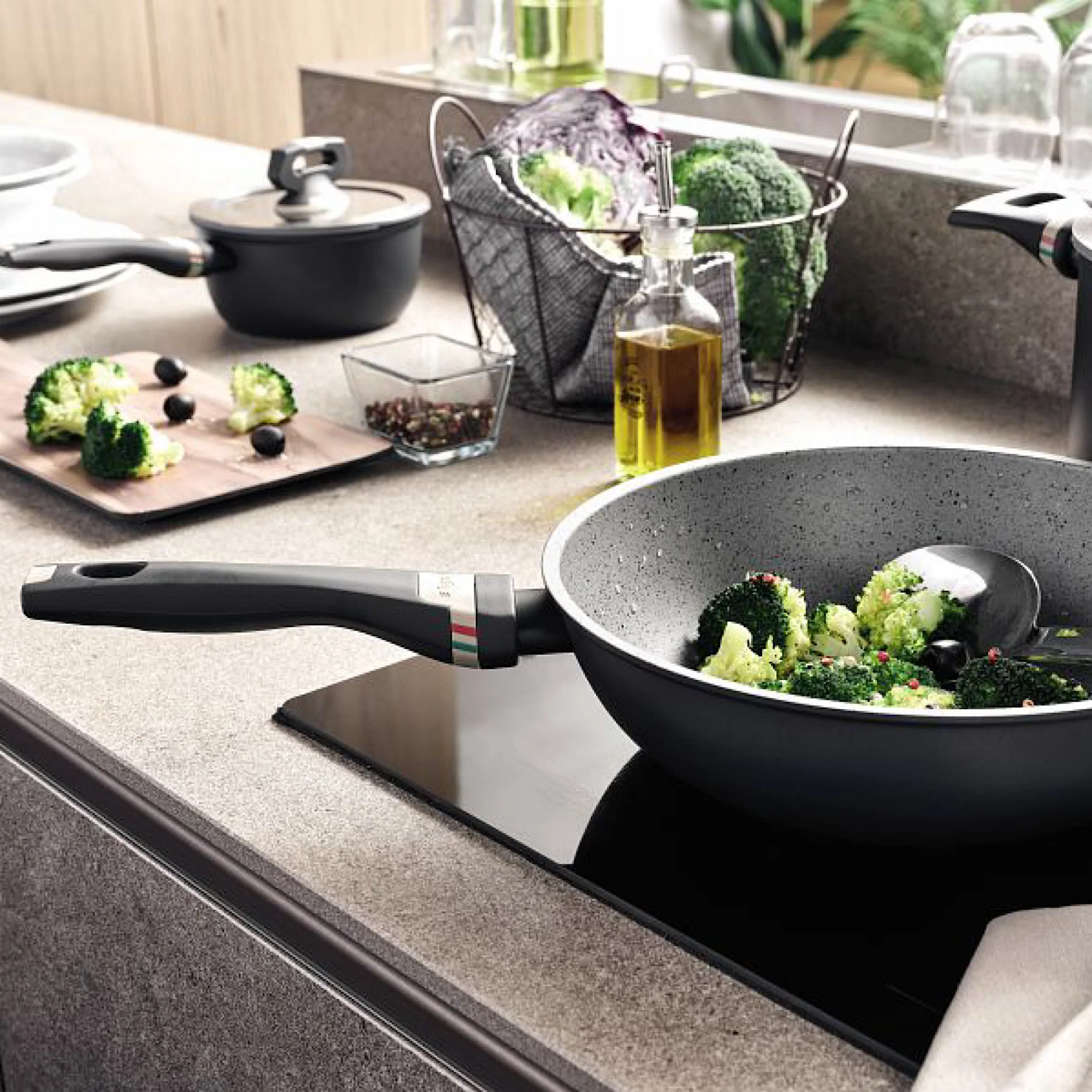 Italika Fry Pan 1 Handle 28cm - Inhomebuy