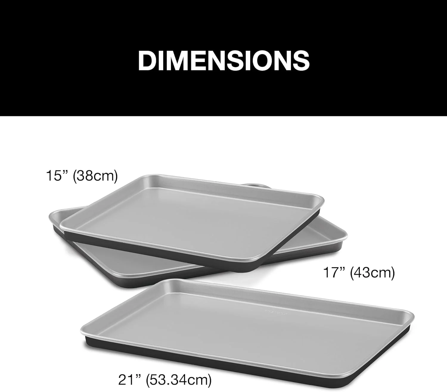 Cuisinart non-stick Baking Sheets: 3-pack (21