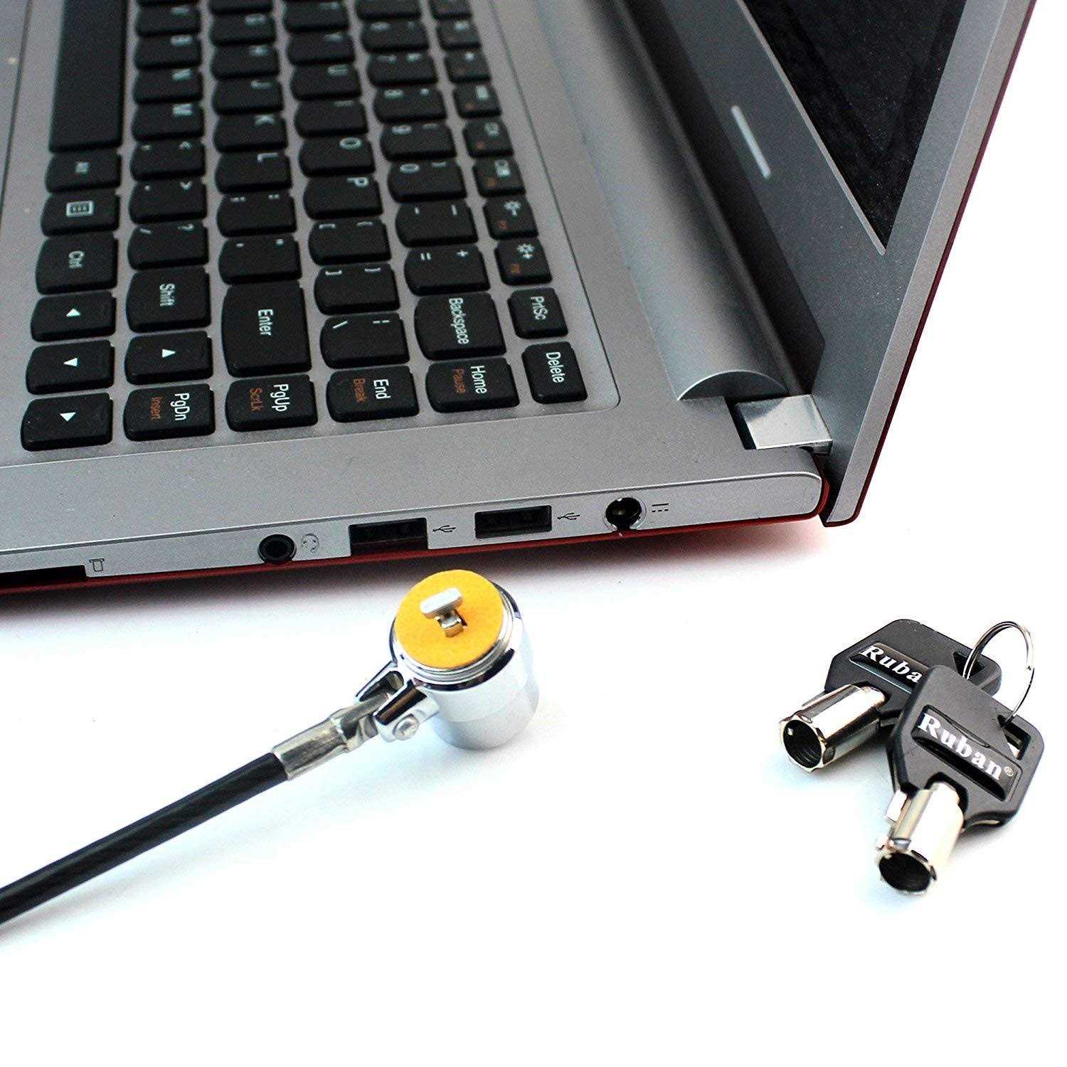 Ruban Notebook Lock and Security Cable Two Keys - Inhomebuy