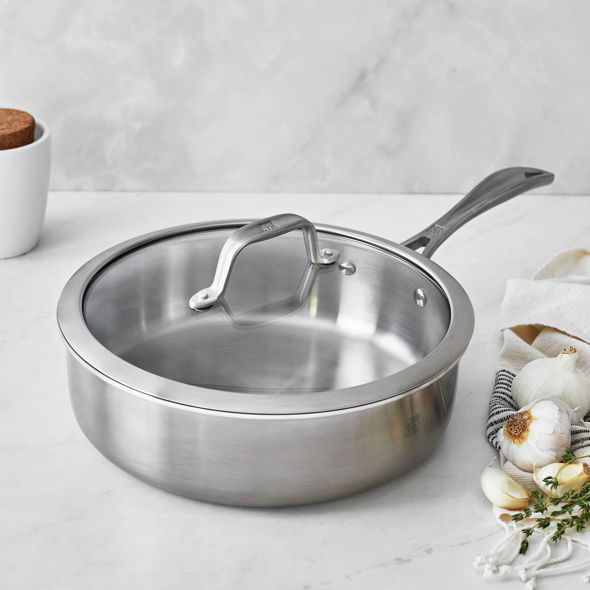 ZWILLING 3 Qt. Stainless Steel Sauté Pan, Spirit 3-Ply Series - Inhomebuy