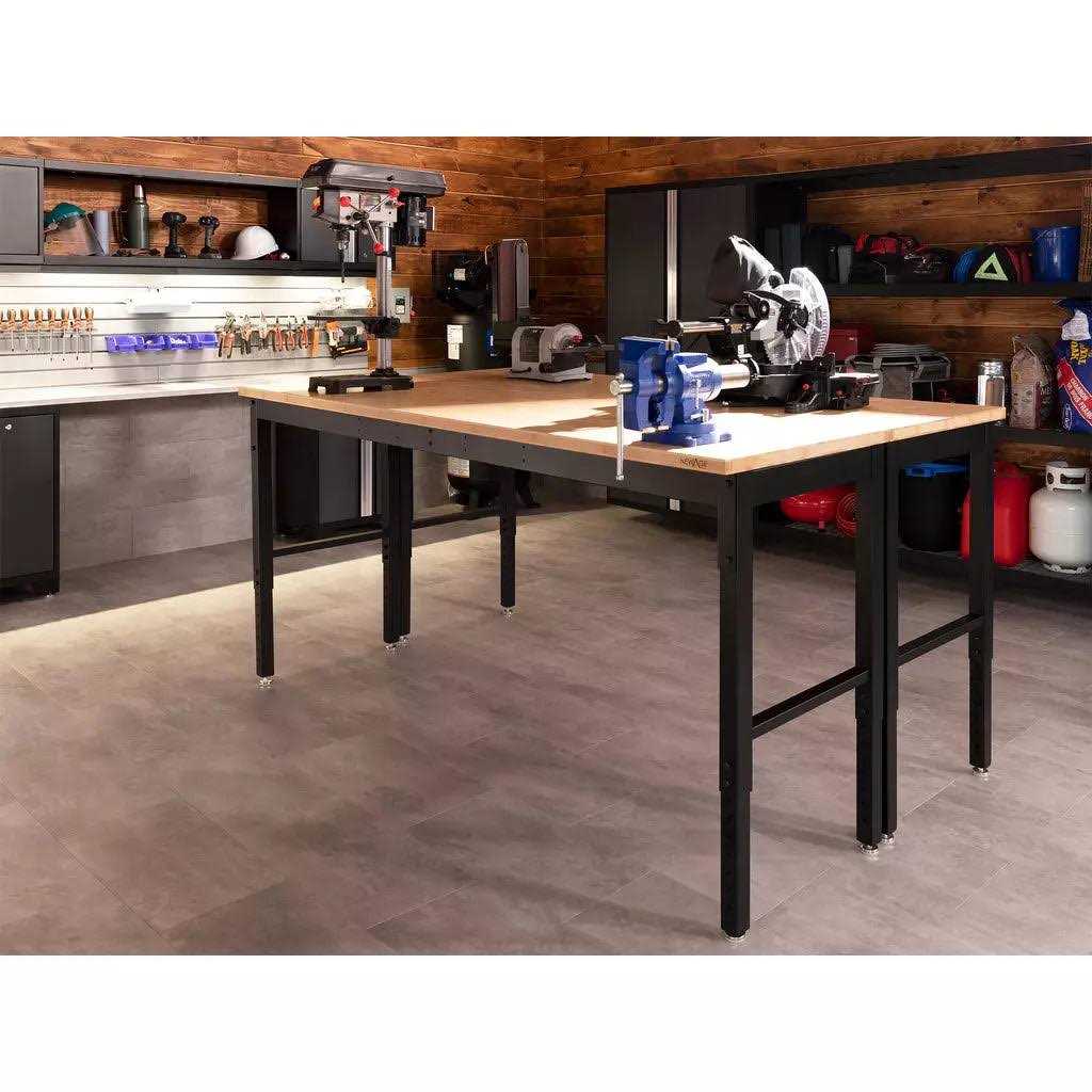 NewAge Products Pro Series Adjustable Height Workbench - Inhomebuy