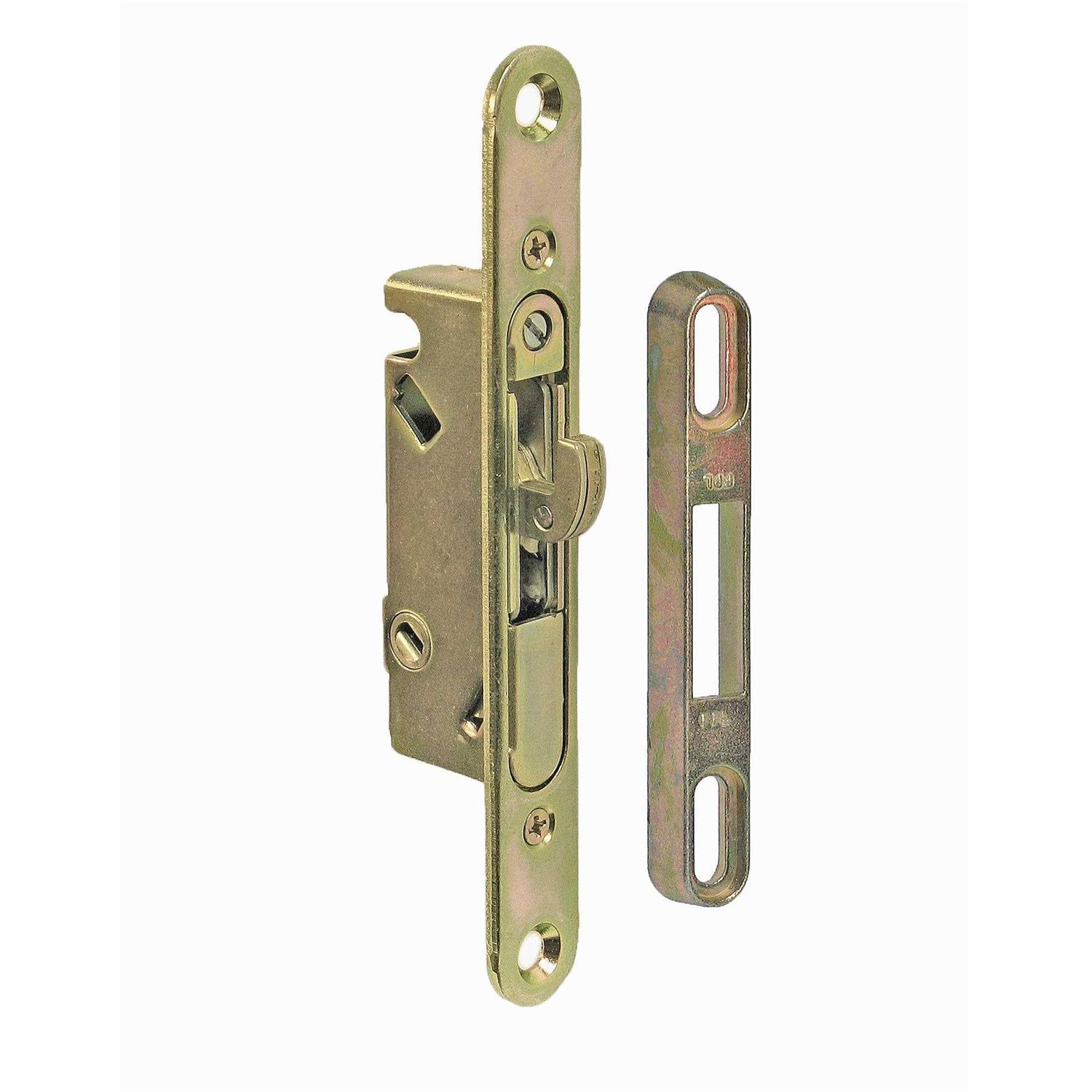 FPL Door Locks and Hardware Inc. Lanai Sliding Glass Door Handle and Mortise Lock Set with Oak Wood Pull - Inhomebuy