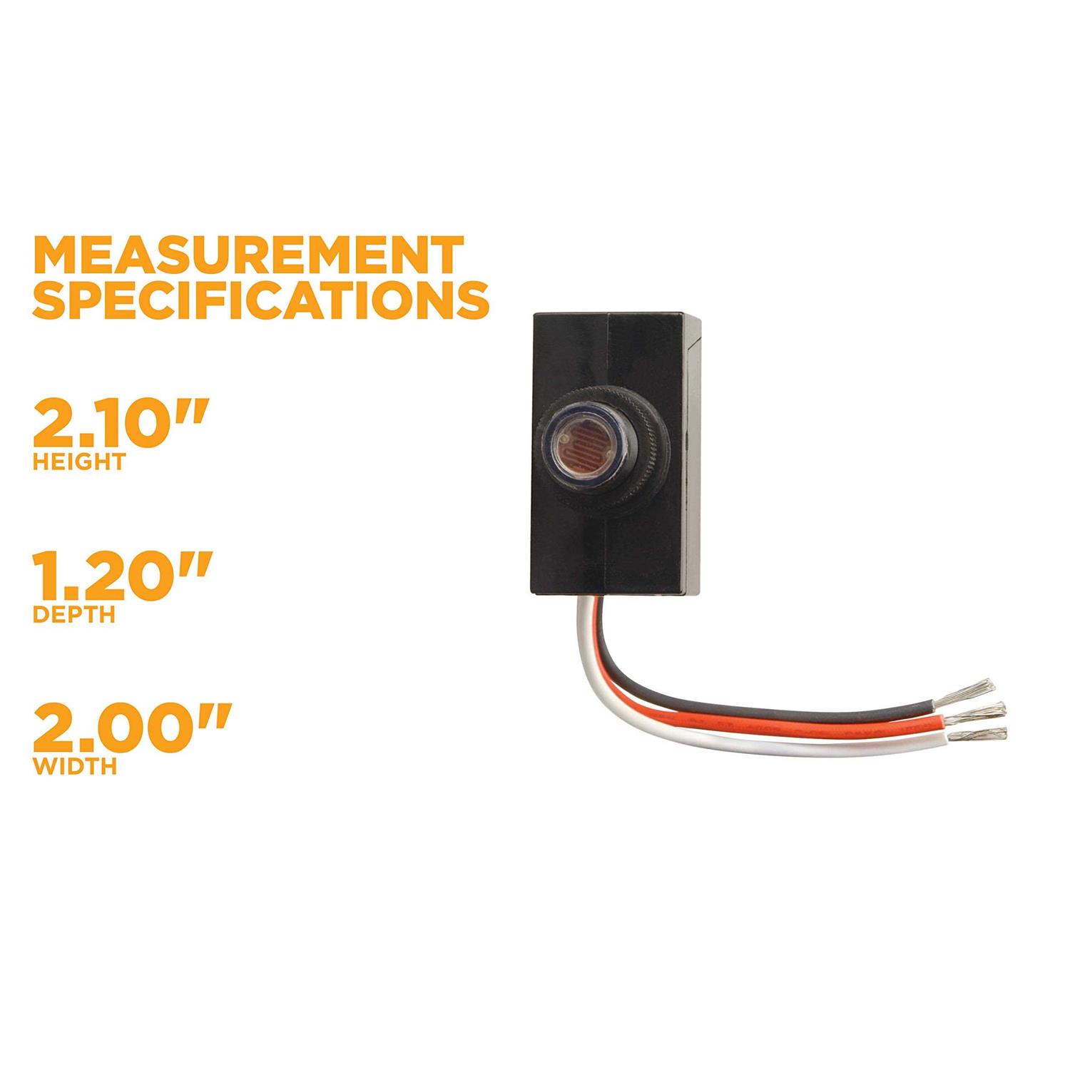 Woods 59407 Indoor Light Control Sensor With Photocell - Inhomebuy