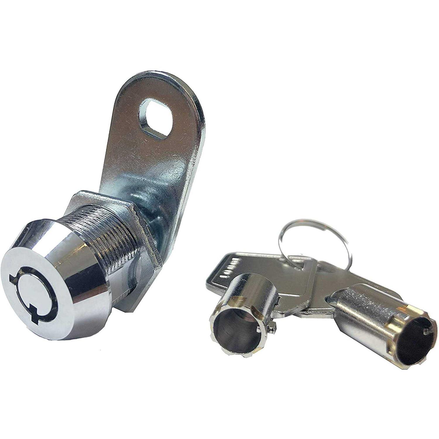 Kingsley Tubular Cam Lock Cylinder-Chrome Finish Keyed Alike - Inhomebuy