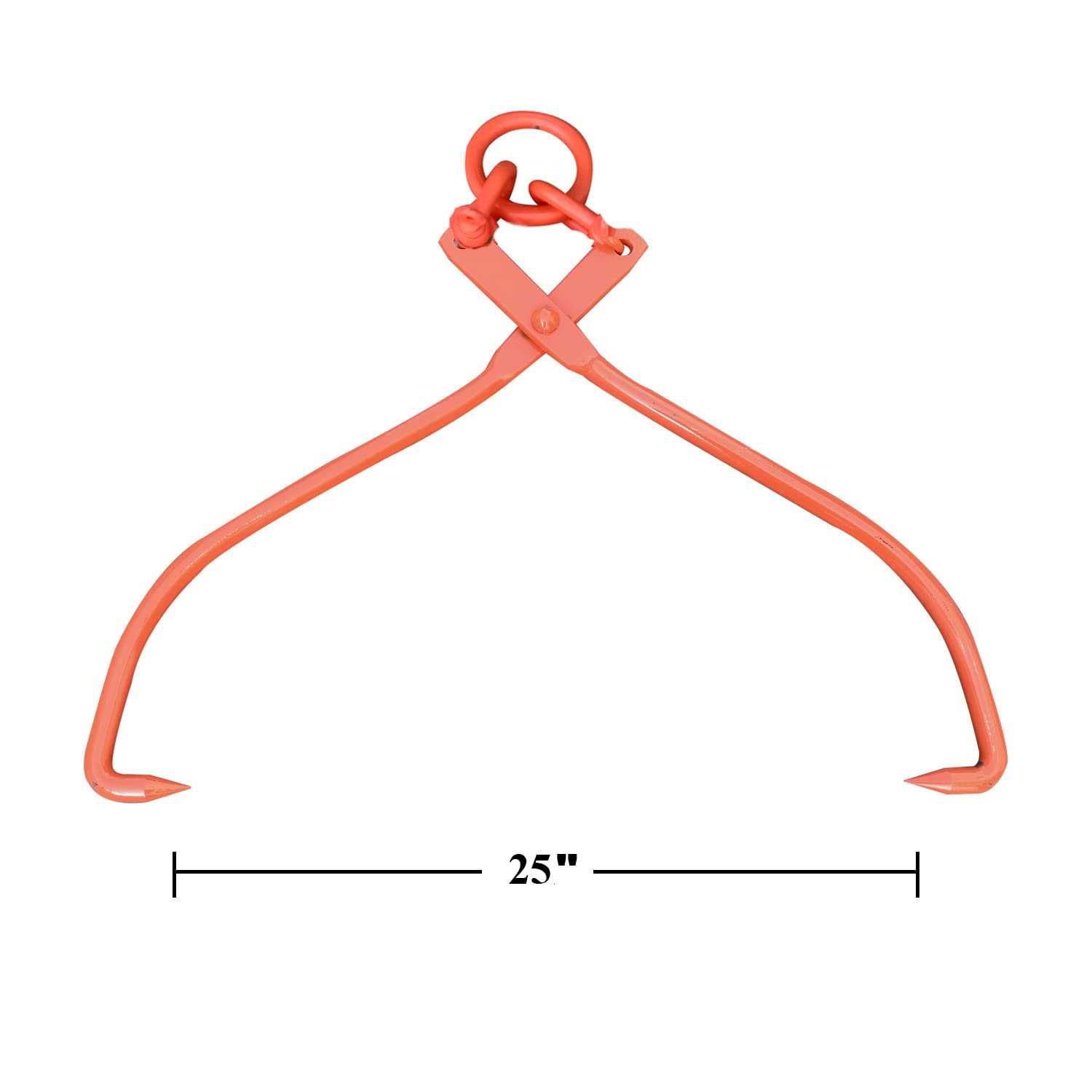 Oaolowf Skidding Tongs Log Lifting/swivel Dragging Steel Tongs Log Lifting - Inhomebuy