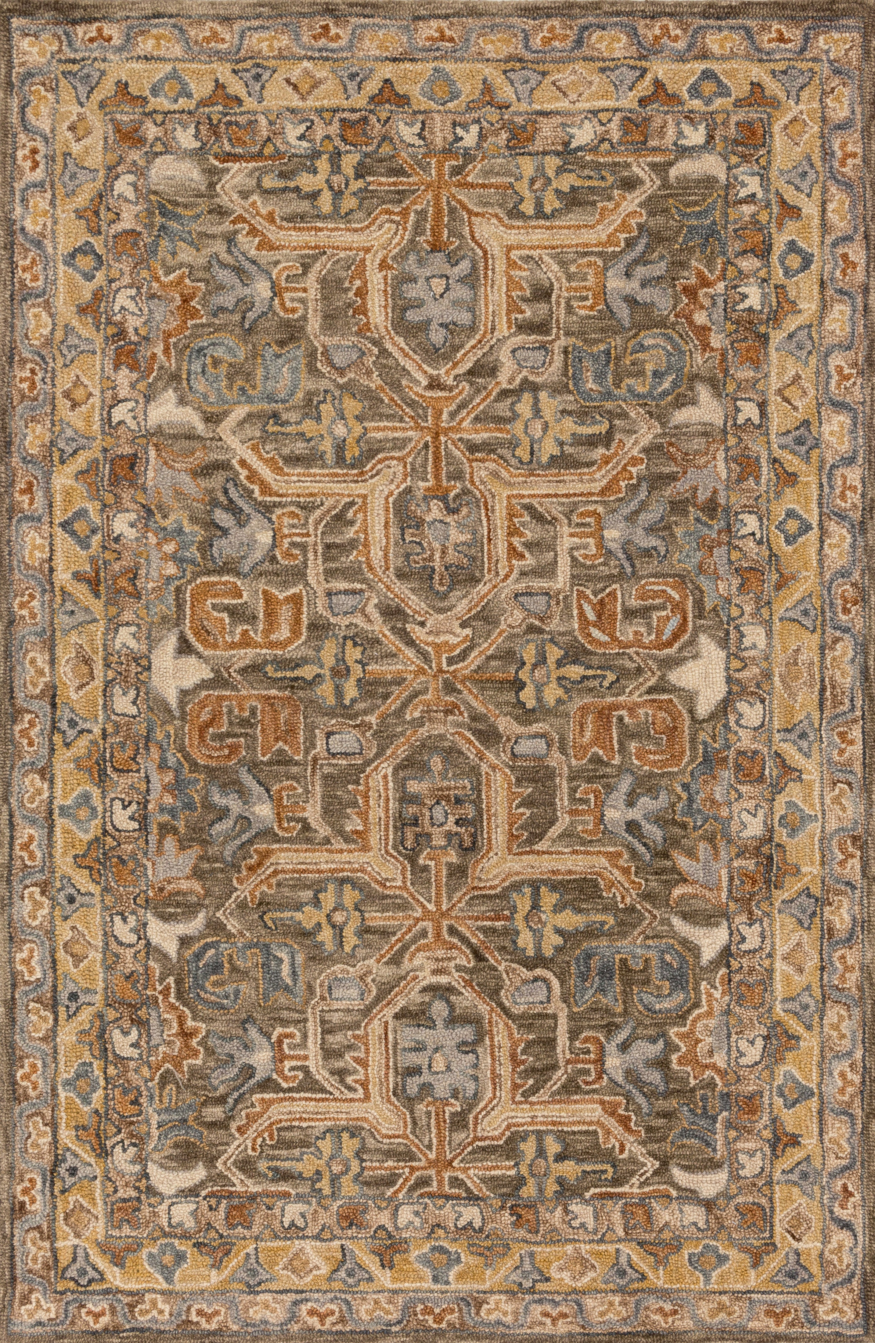Loloi Rugs Victoria Collection Rug in Walnut, Multi - 9'3