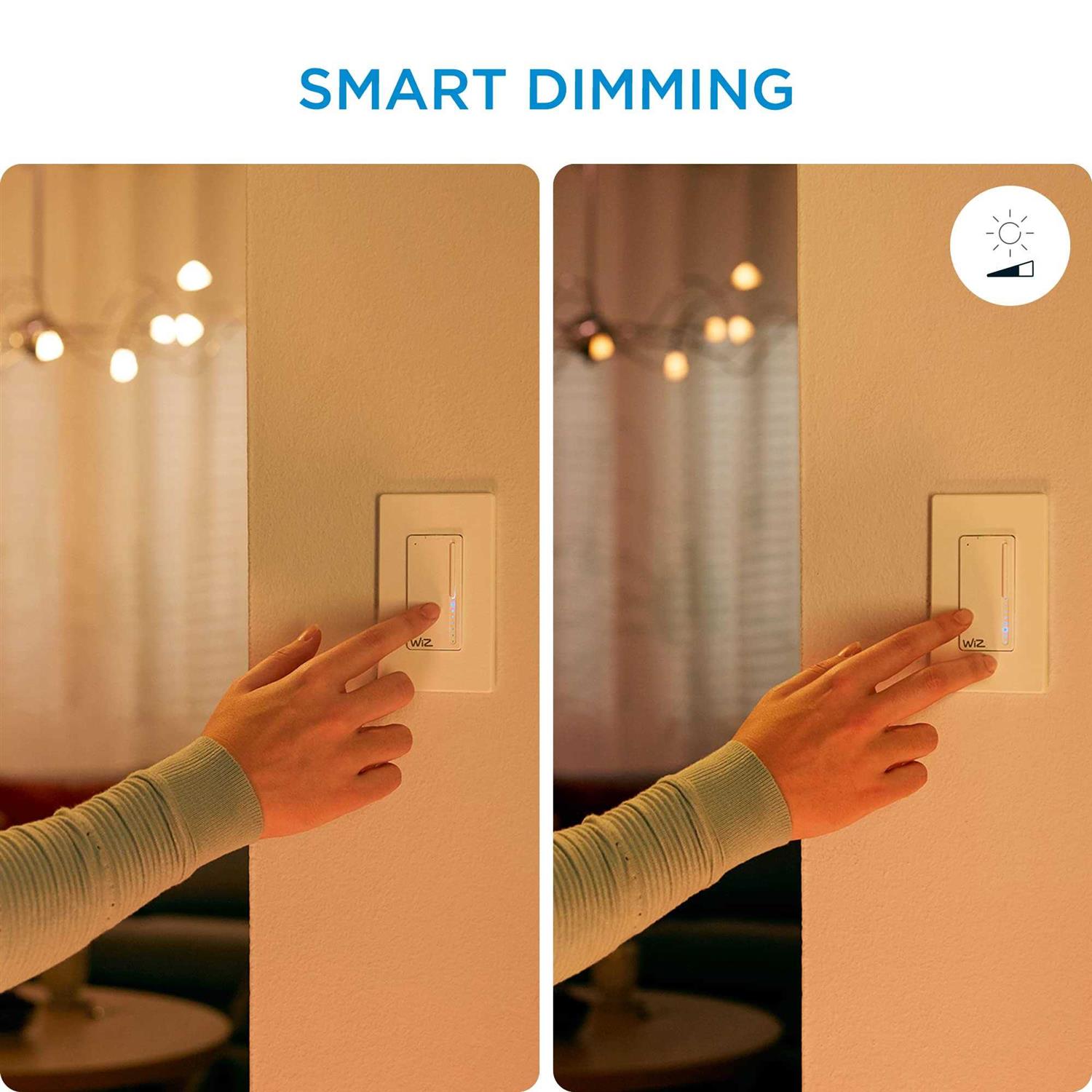WiZ Connected Portable Button, Smart Control with WiZ App and 2.4Ghz Wi-Fi 604389 - Inhomebuy