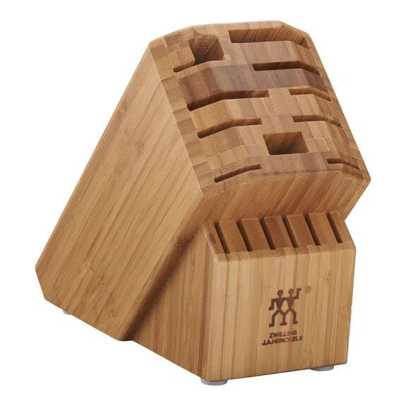 ZWILLING Pro 16 Slot Knife Block in Bamboo, Storage Series - Inhomebuy