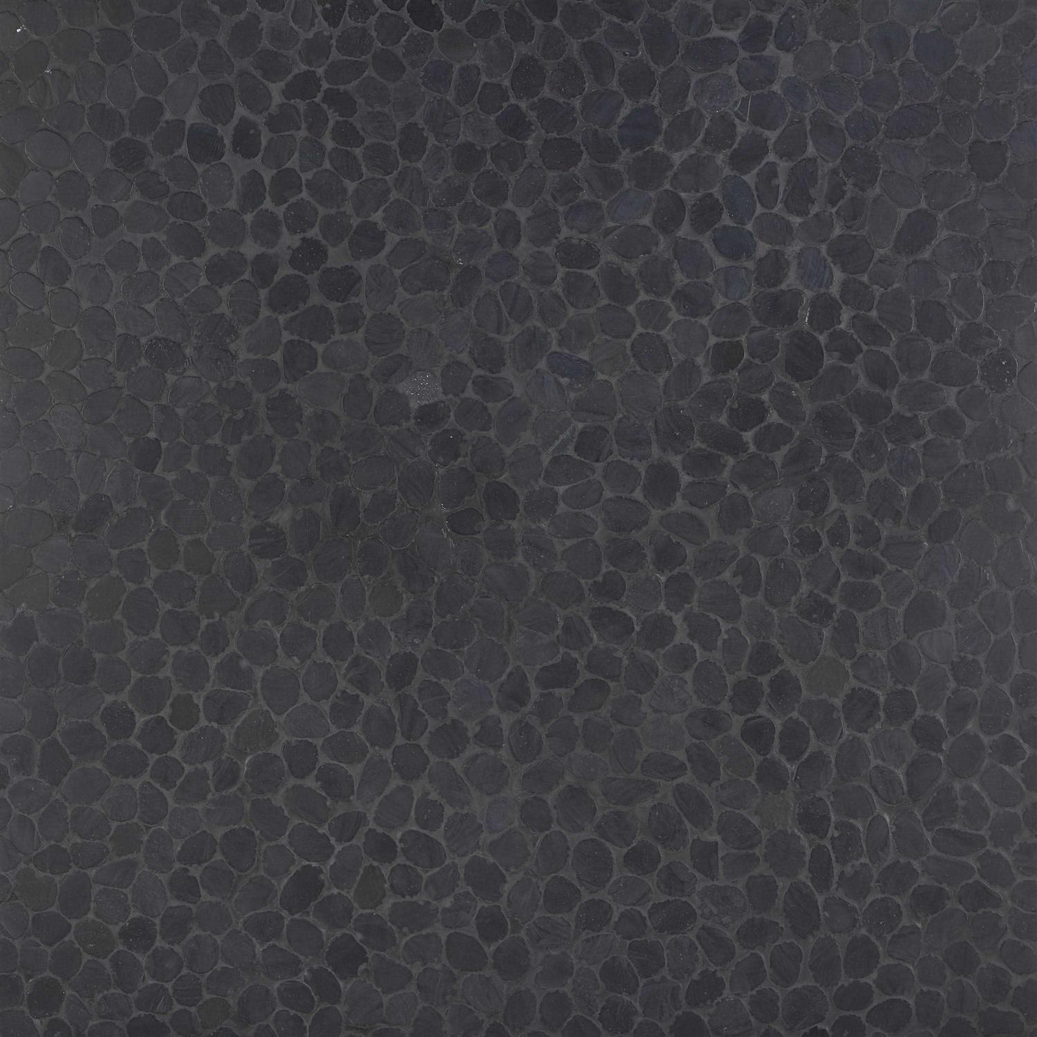 Countryside Sliced Round 11.81 in. x 11.81 in. Nature Stone Pebble Mosaic Floor and Wall Tile Ivy Hill Tile - Inhomebuy