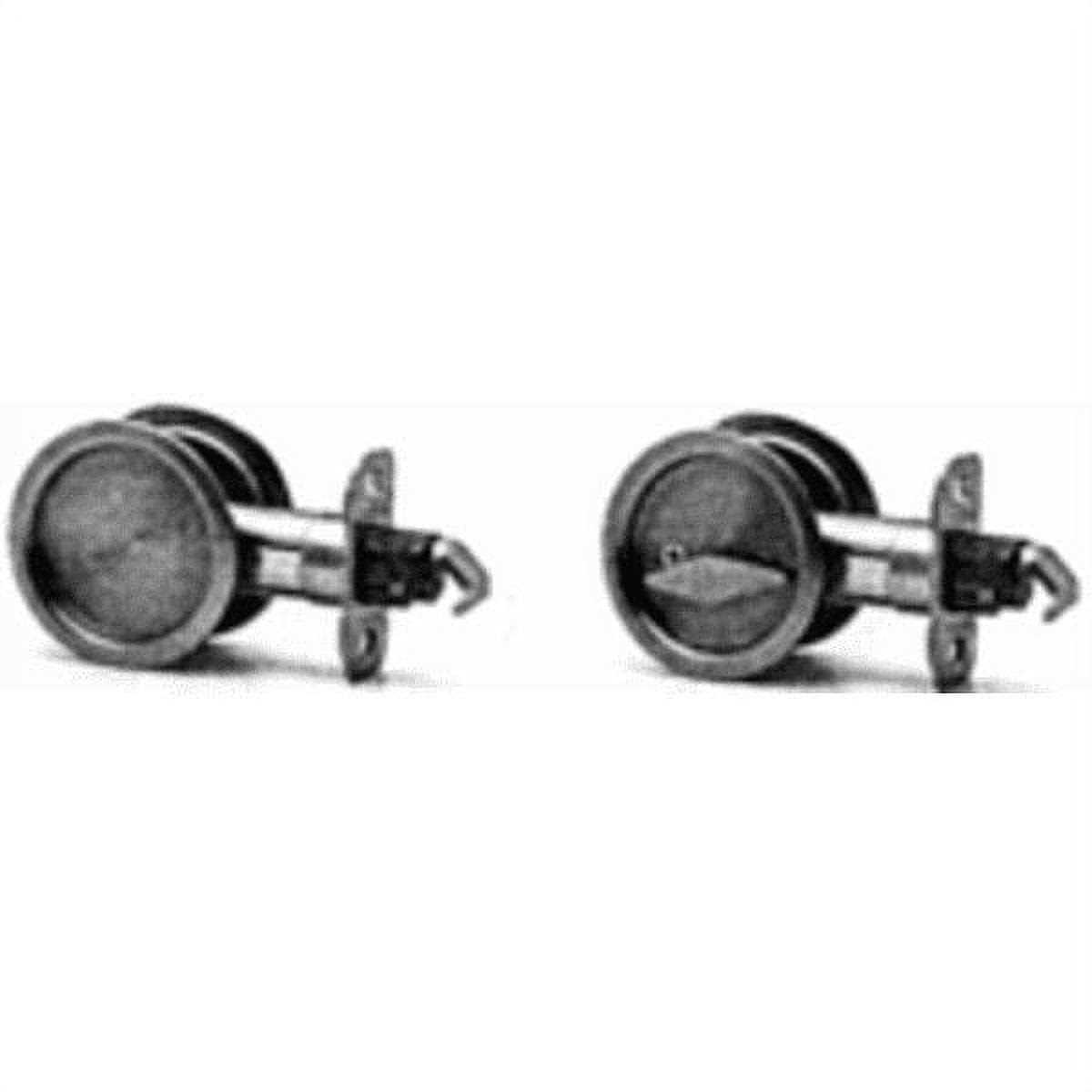 Kwikset Satin Round Pocket Door Lock - Inhomebuy