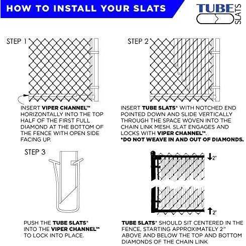 Made in America Tube Slats Privacy Inserts for Chain-Link Fence - Inhomebuy