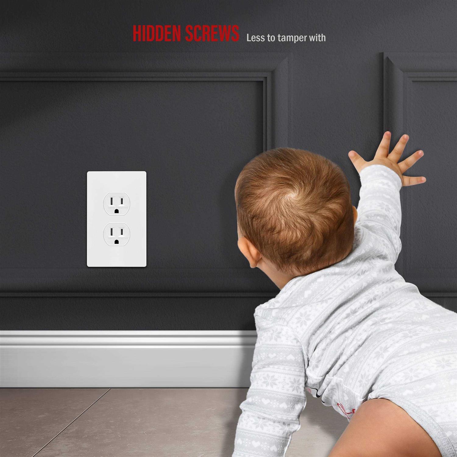 Enerlites Duplex Double Toggle Light Switch Single Pole Side Wiring 82150-W - Inhomebuy