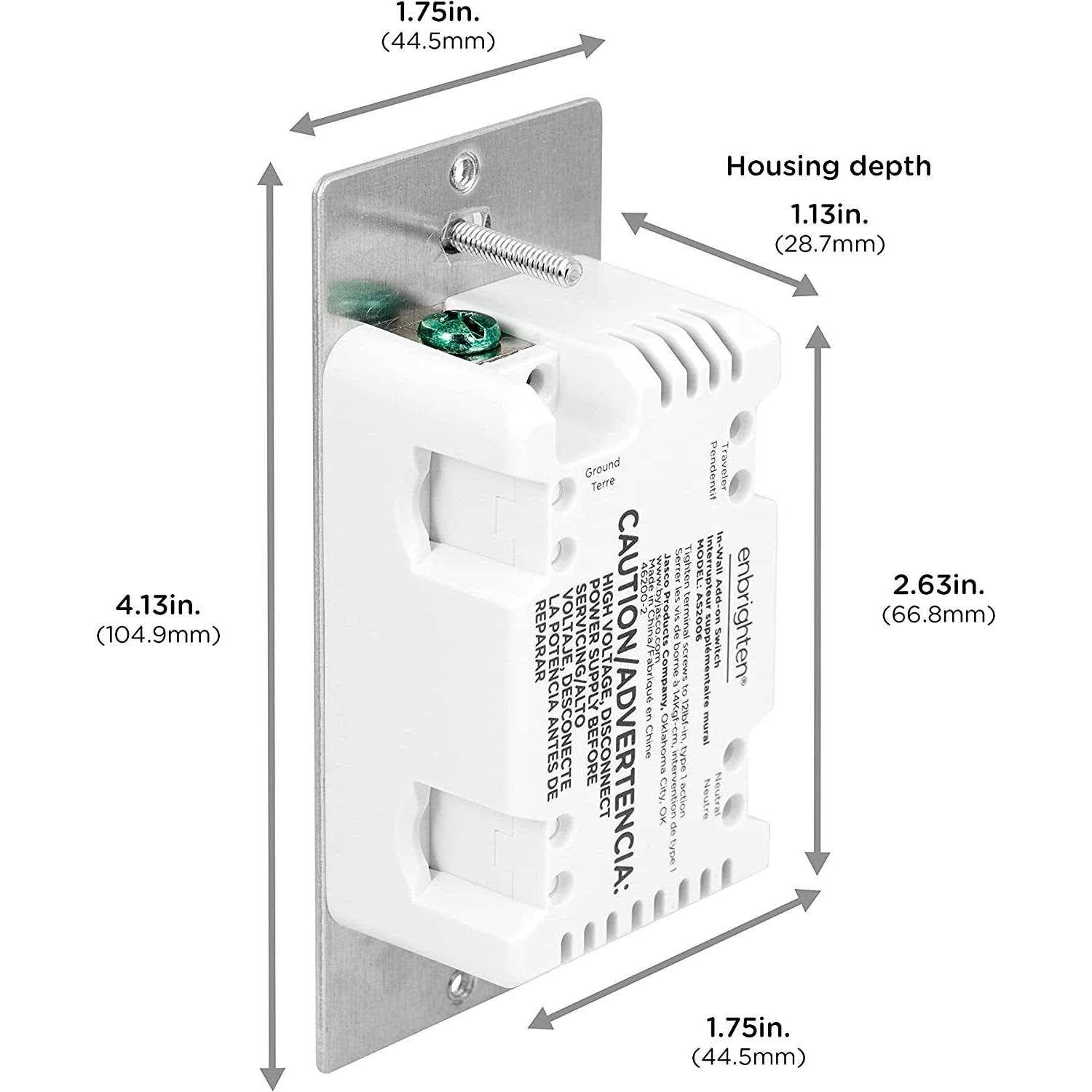 Enbrighten Add-On Switch QuickFit and SimpleWire - Inhomebuy