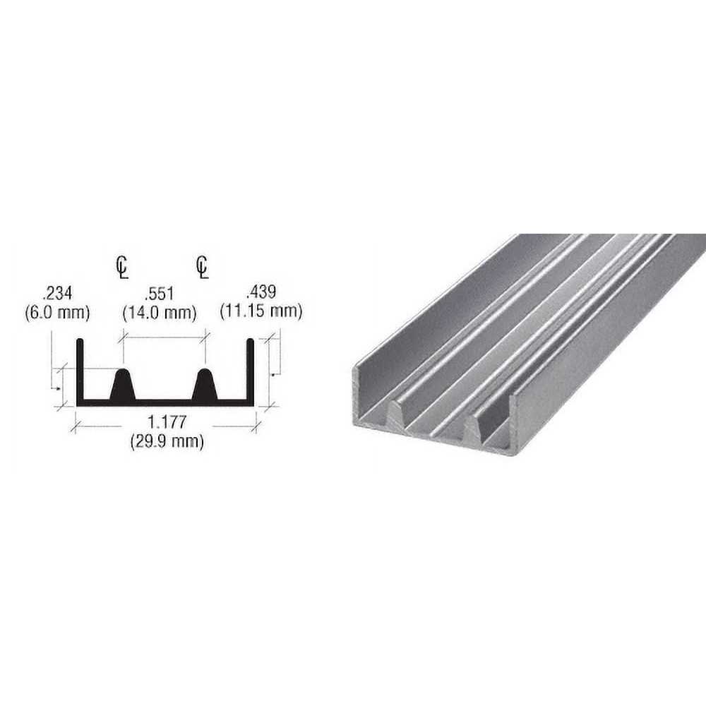 Crl D12ba Brite Anodized Aluminum 1/2 inch J-Channel - Inhomebuy