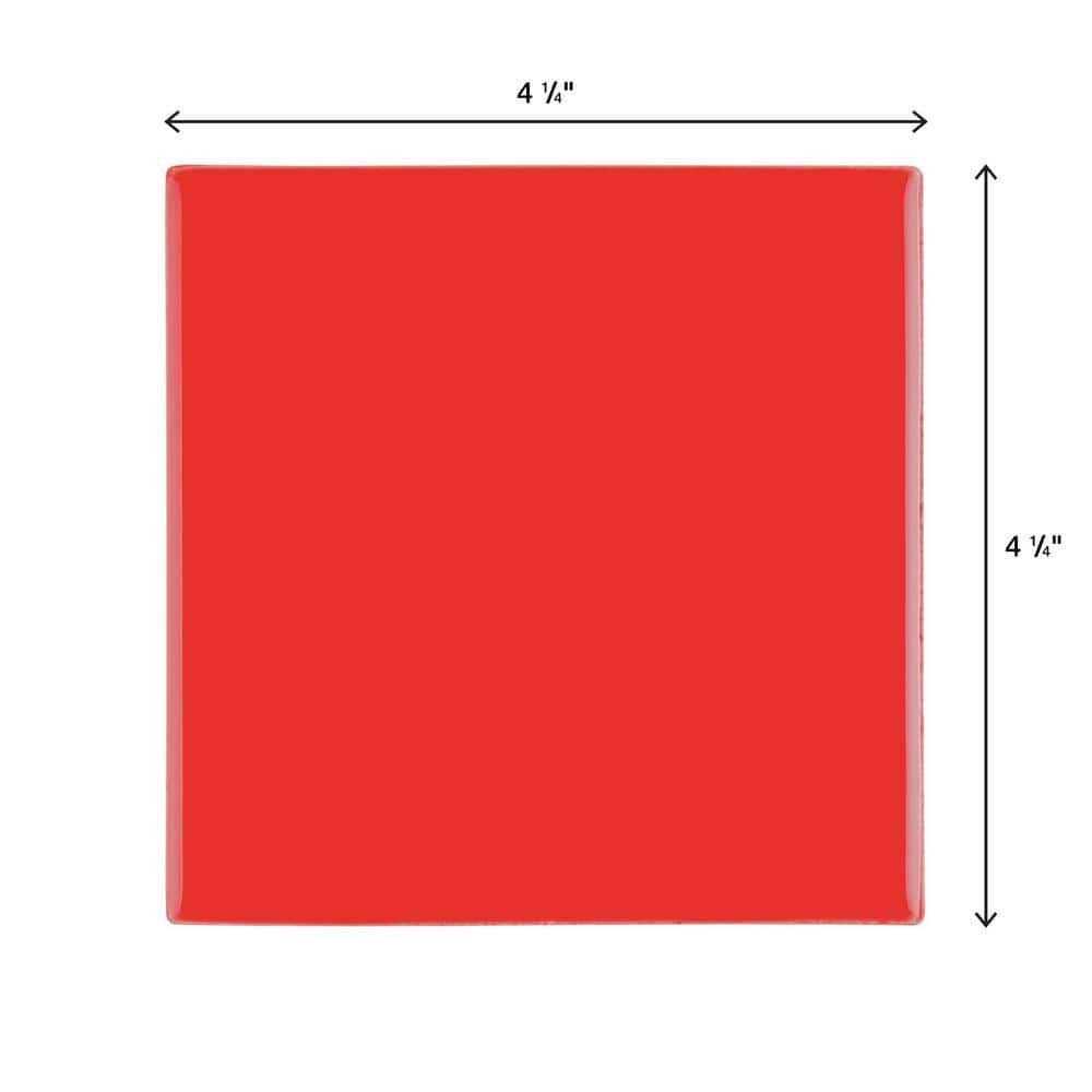 Daltile Restore Red 6 in. x 6 in. Glazed Ceramic Wall Tile - Inhomebuy