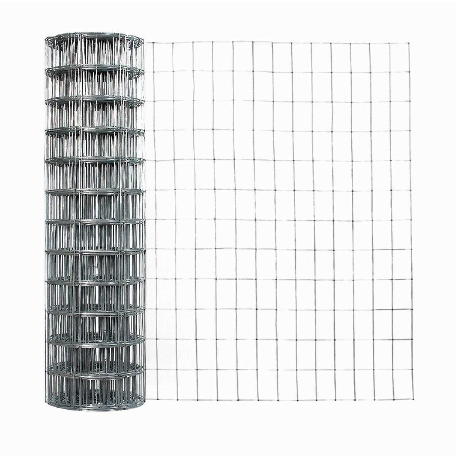 Garden Zone 30 in. W x 50 ft. L Silver Gray Steel Hardware Cloth 1/4 - Inhomebuy