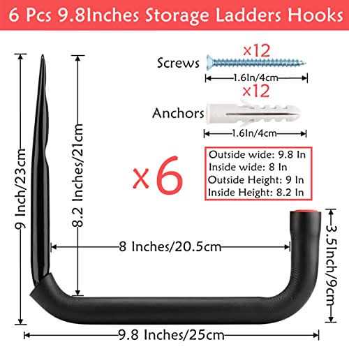 Naikozmo 6 Pack Kayak Storage Hooks - Inhomebuy