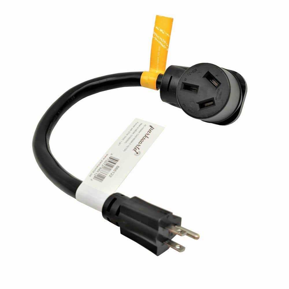 parkworld 1 ft. 10/3 STW3-Wire Dryer 3-prong 10-30P Plug to Welder 6-50R Receptacle Adapter Cord - Inhomebuy