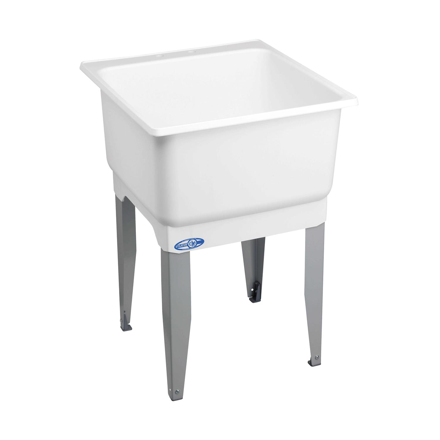Mustee Durawall 42 in. x 72 in. x 58 in. Easy Up Adhesive Bath Tub Surround 56WHT - Inhomebuy