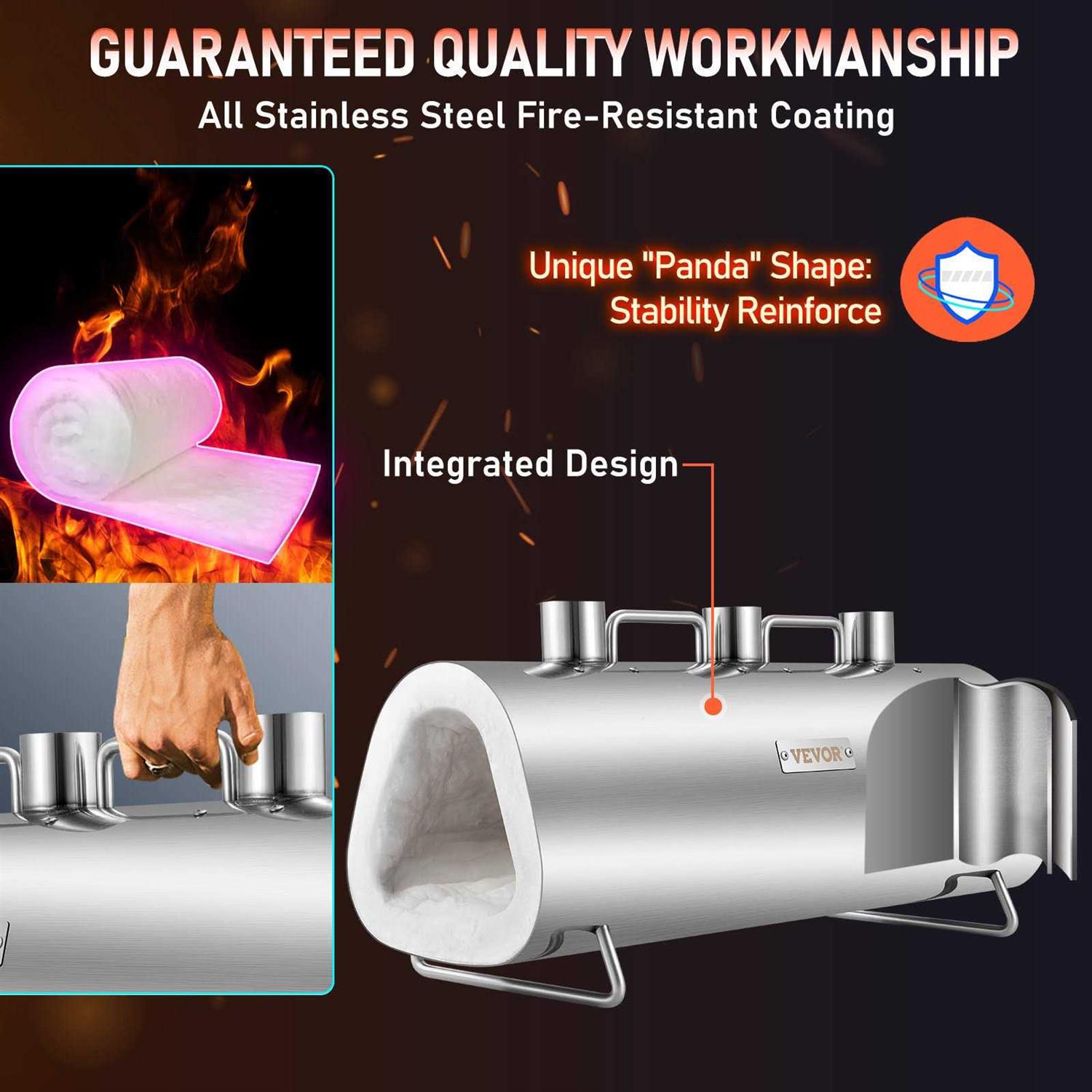 VEVOR Portable Power Station Solar Generator 296Wh 300w Backup Lithium Battery - Inhomebuy