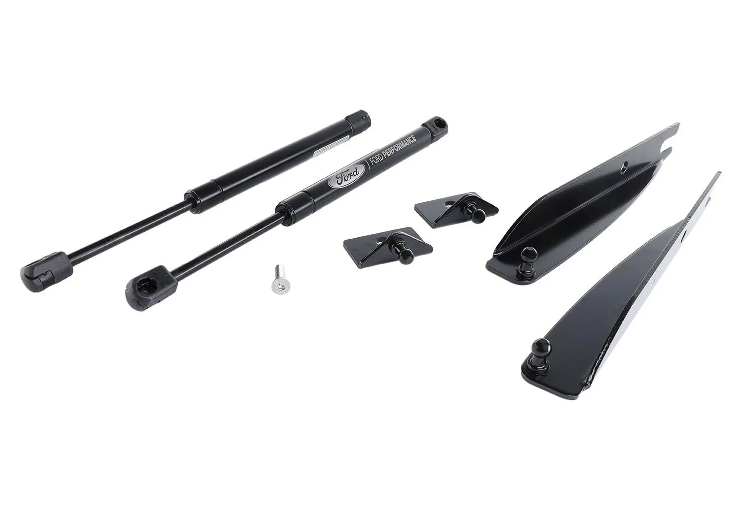 2005-2014 MUSTANG HOOD LIFT KIT W/ LASER ENGRAVED FORD PERFORMANCE LOGO - Inhomebuy