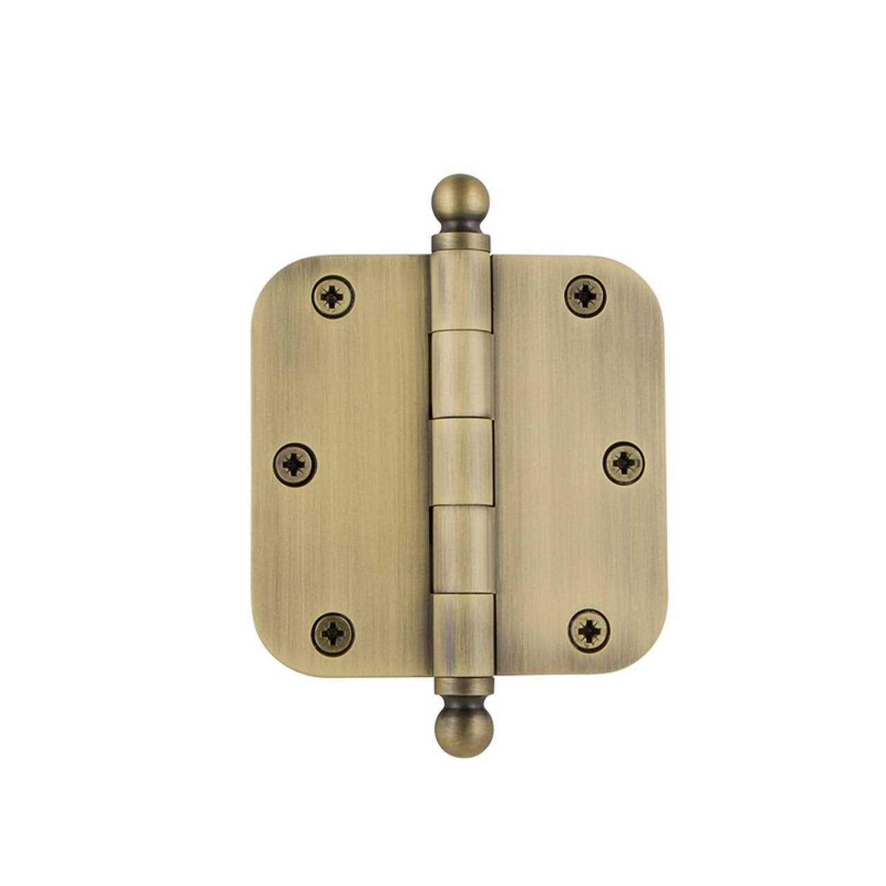 Nostalgic Warehouse 3.5 Ball Tip Residential Hinge 5/8 Radius Corners - Inhomebuy