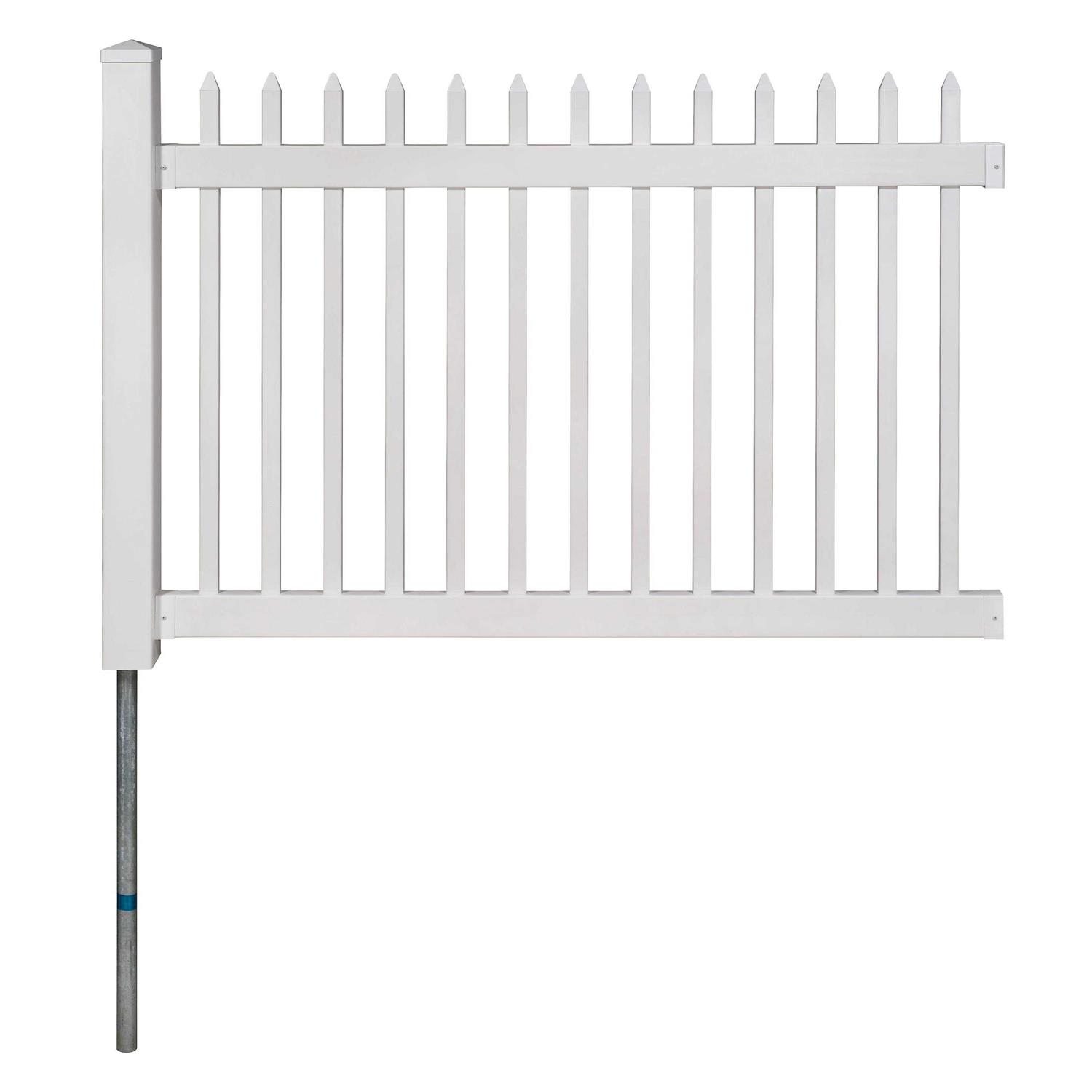 WamBam Fence Premium Vinyl Fence Posts with Caps - Inhomebuy