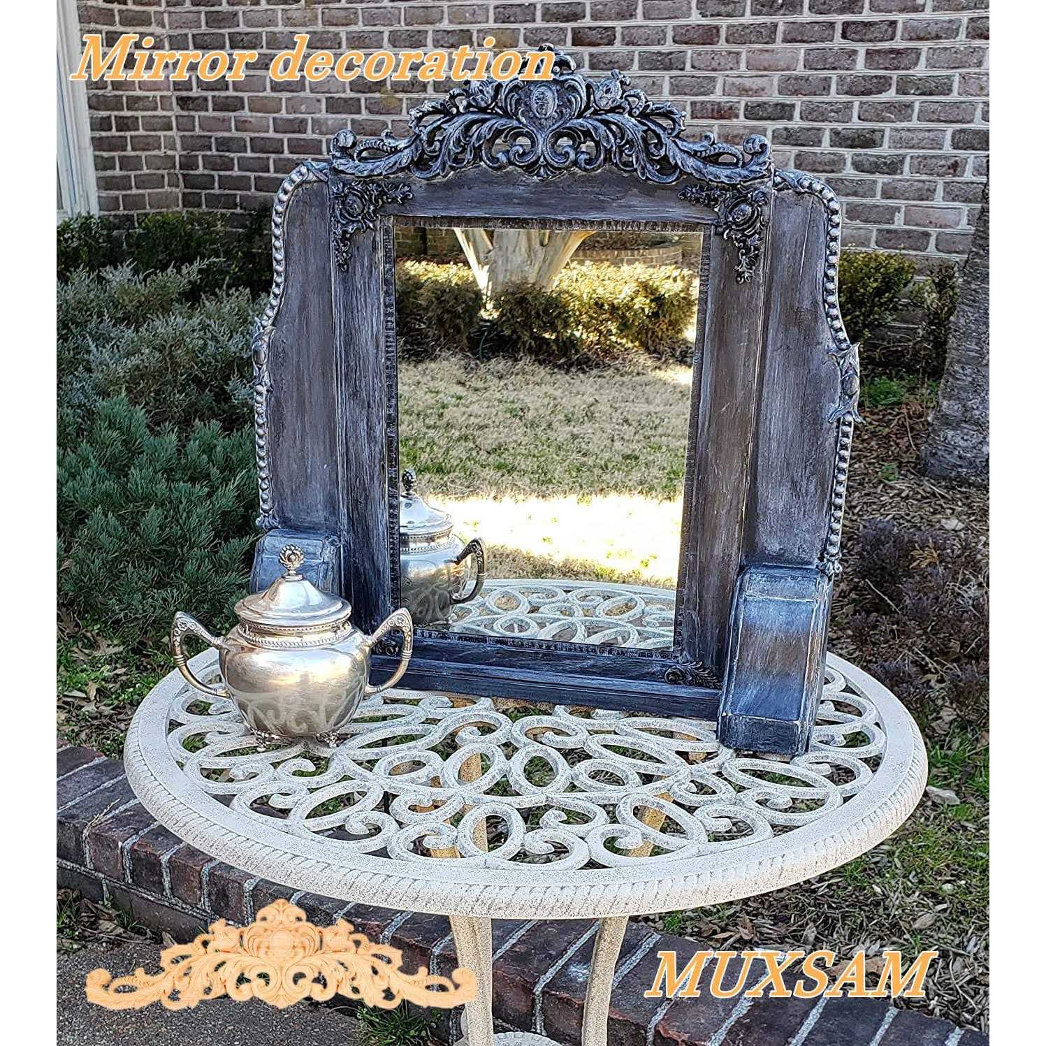 MUXSAM 2-pair Wood Carved Onlays - Inhomebuy