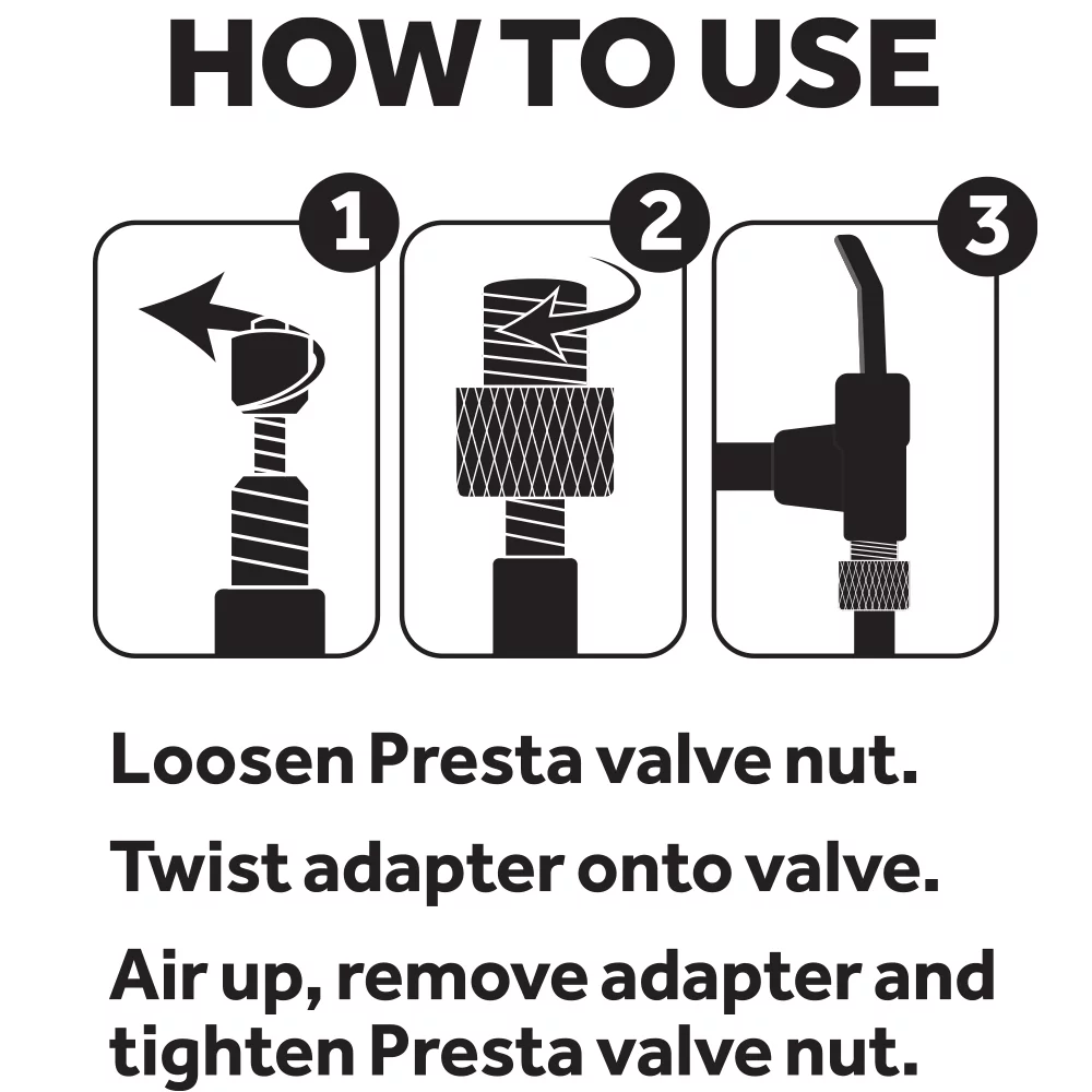 Slime Bicycle Tire Valve Adapter Presta to Schrader (Standard) - Inhomebuy