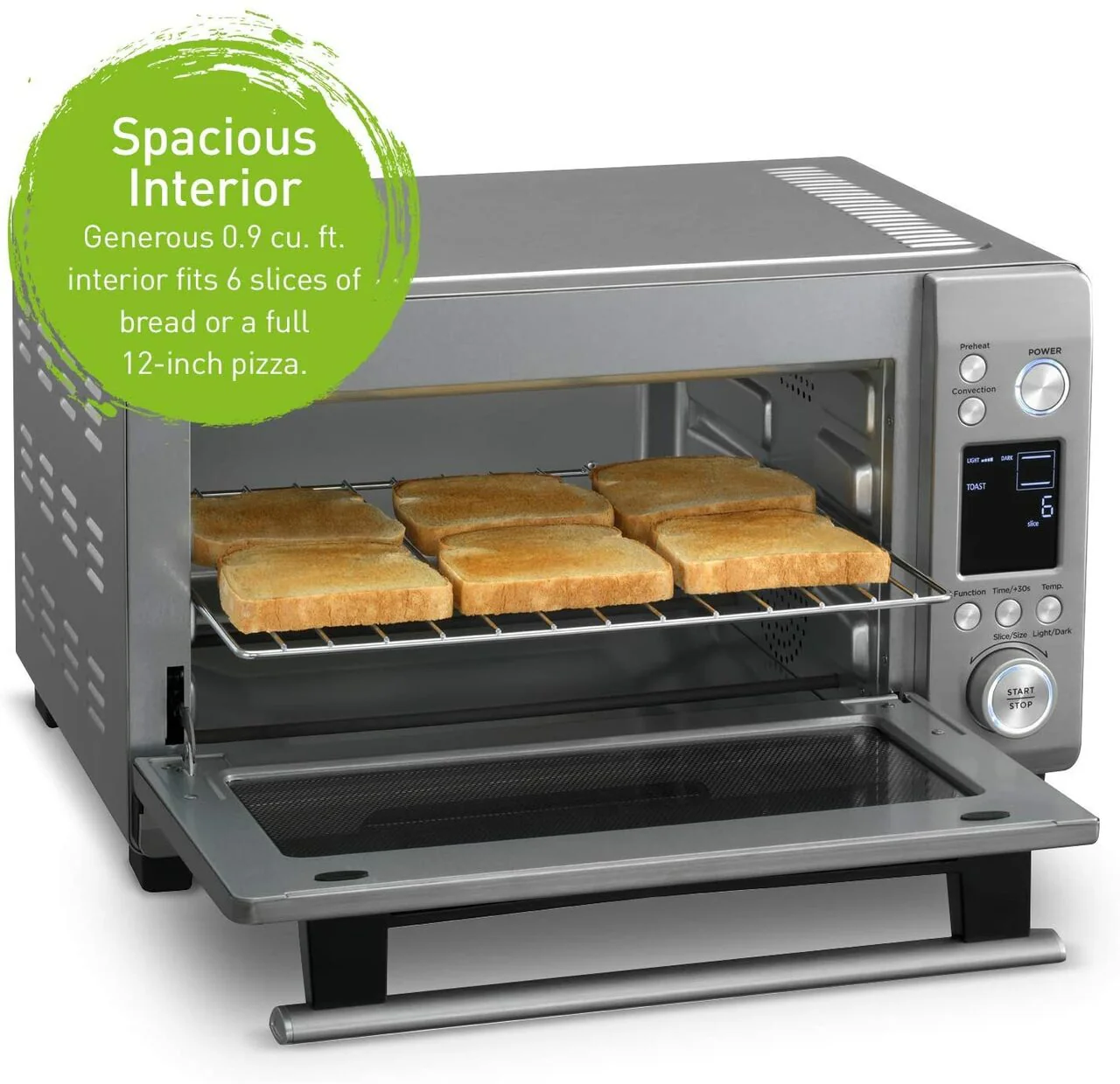 Panasonic 0.9 cu.ft. Instant Heat Convection Toaster Oven with Double Infrared and Metal Heater | NBG251 - Inhomebuy