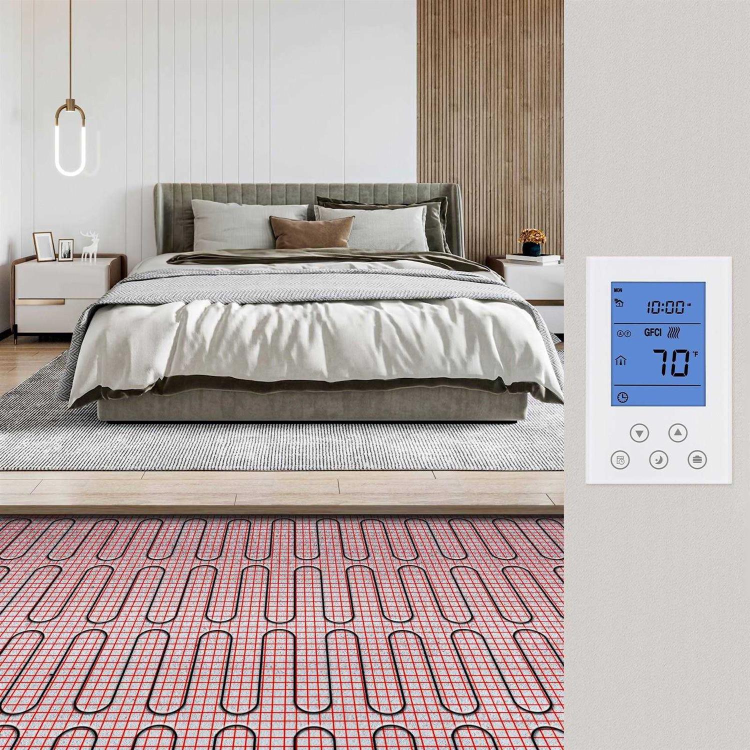 VEVOR Floor Heating Cable Waterproof Floor Tile Heat Cable 42.7 Square Feet 120v JR120V42.7FT2W5WFV6 - Inhomebuy