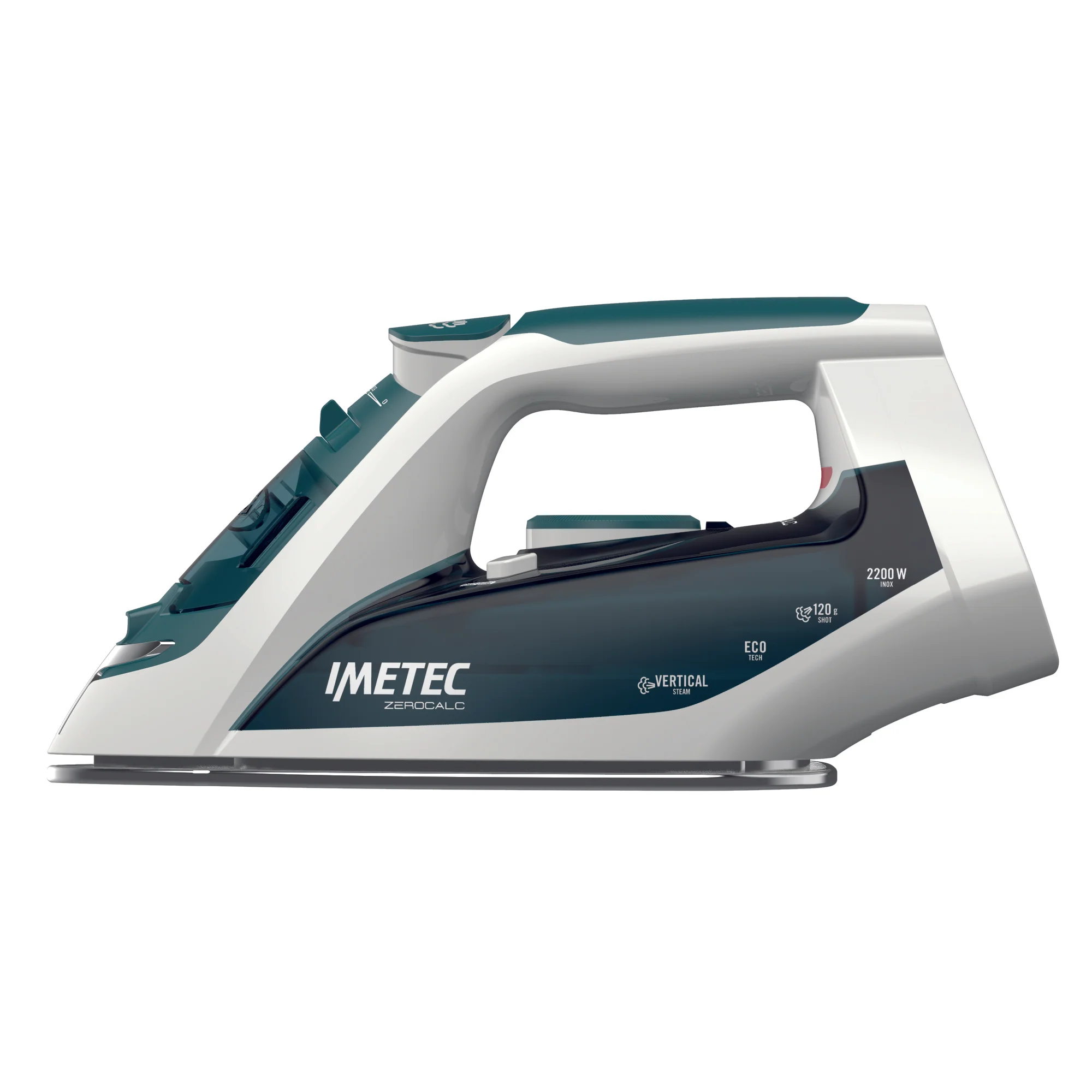 Imetec Steam Iron, 2X Zero Calc Z1 2500 , 2200W, 120G, S/S SOLEPLATE - Inhomebuy