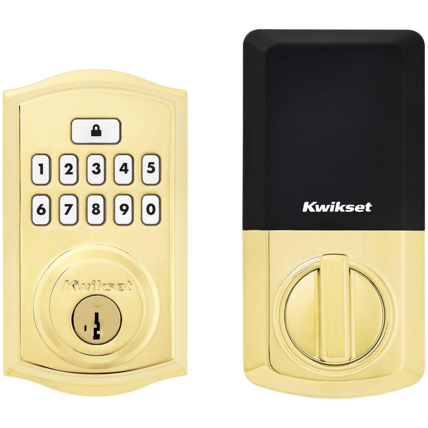 Kwikset Signature Series SmartCode Deadbolts Touchpad Single Cylinder Smartkey Electronic Deadbolt Lighted Keypad 99690 - Inhomebuy