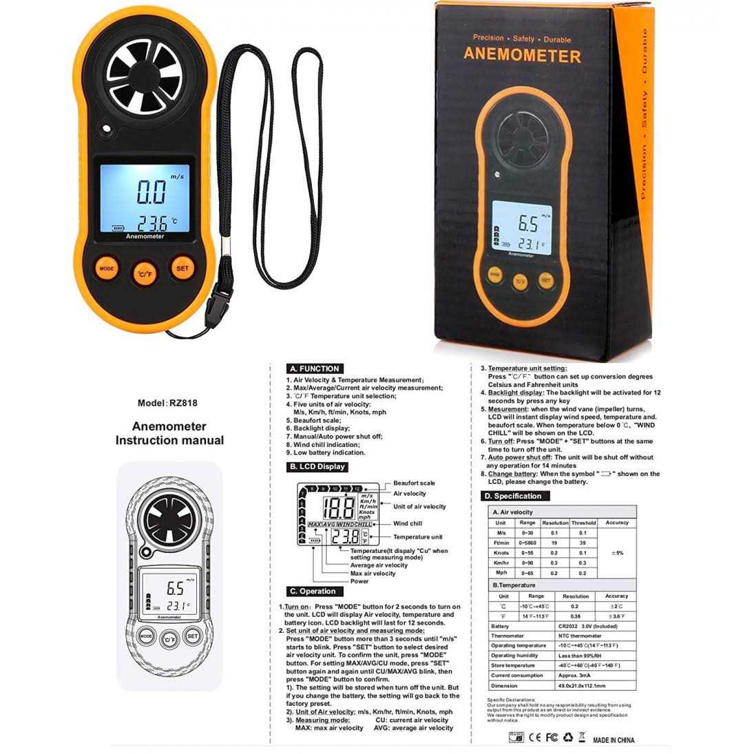 XRCLIF Decibel Meter Sound Level Reader 30-130db Hand-held Sound Noise Meter with Backlight Alarm - Inhomebuy