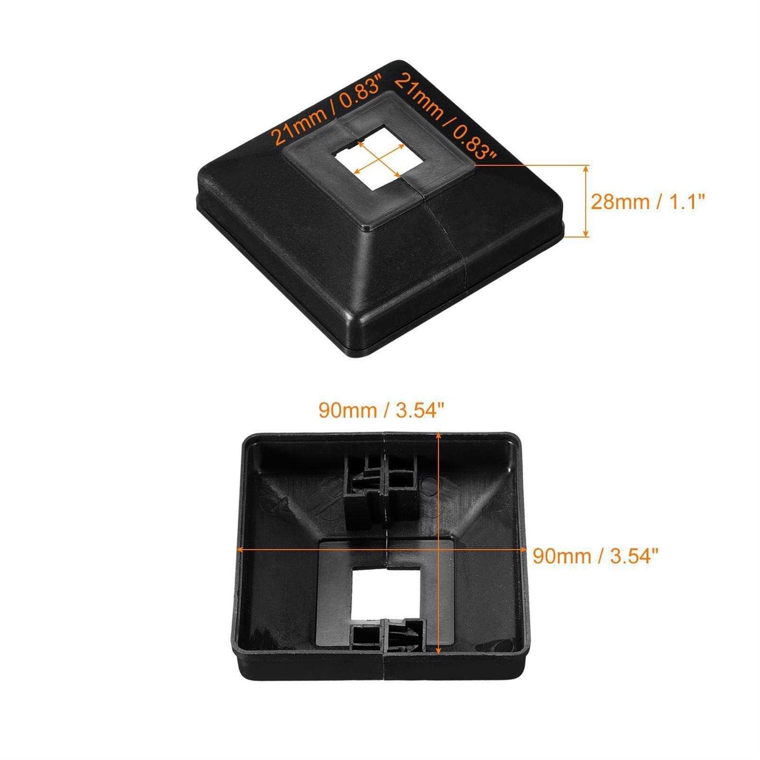 Uxcell Post Skirt Split Style Post Base Cover Trim Skirt for Fence Stair Handrail - Inhomebuy