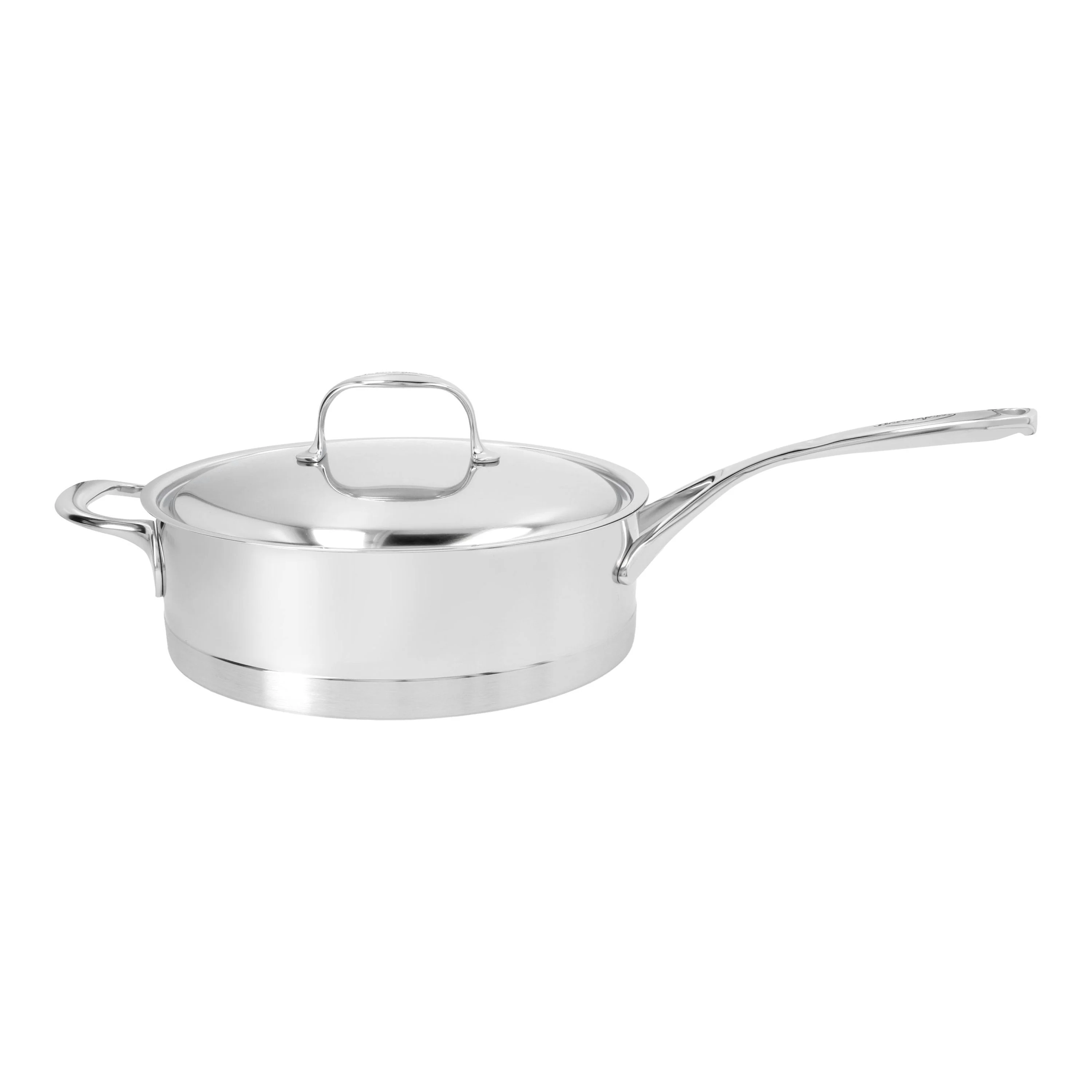 Demeyere 5.1 Qt. Stainless Steel Sauté Pan with Helper Handle, Atlantis Series - Inhomebuy