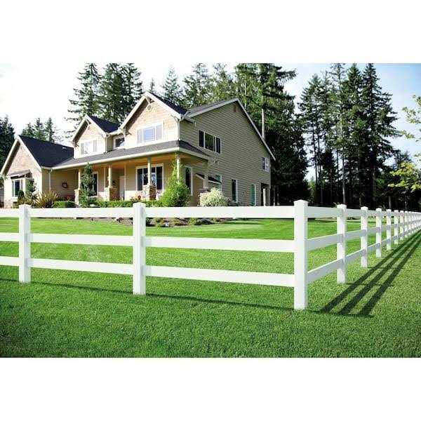 Outdoor Essentials 5 in. x 5 in. White Vinyl Pyramid Fence Post Cap - Inhomebuy