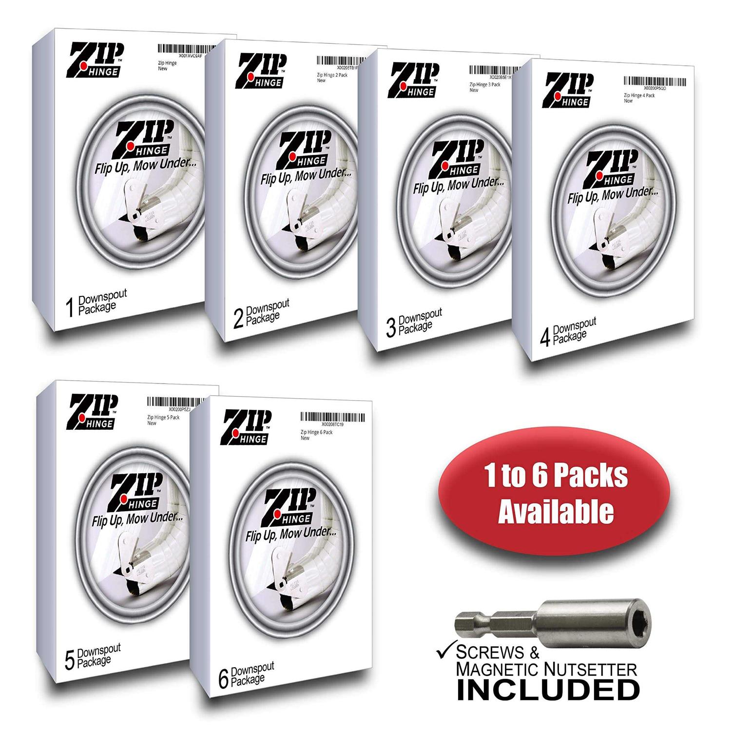 Zip Hinge Plus Made in The USA Gutter Extension Hinges - Inhomebuy