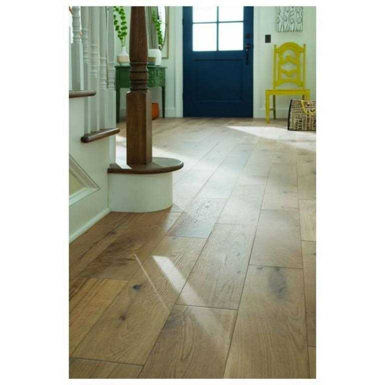 Mullican Wexford Solid Wide Wire Brushed Solid White Oak Hardwood 23573 - Inhomebuy