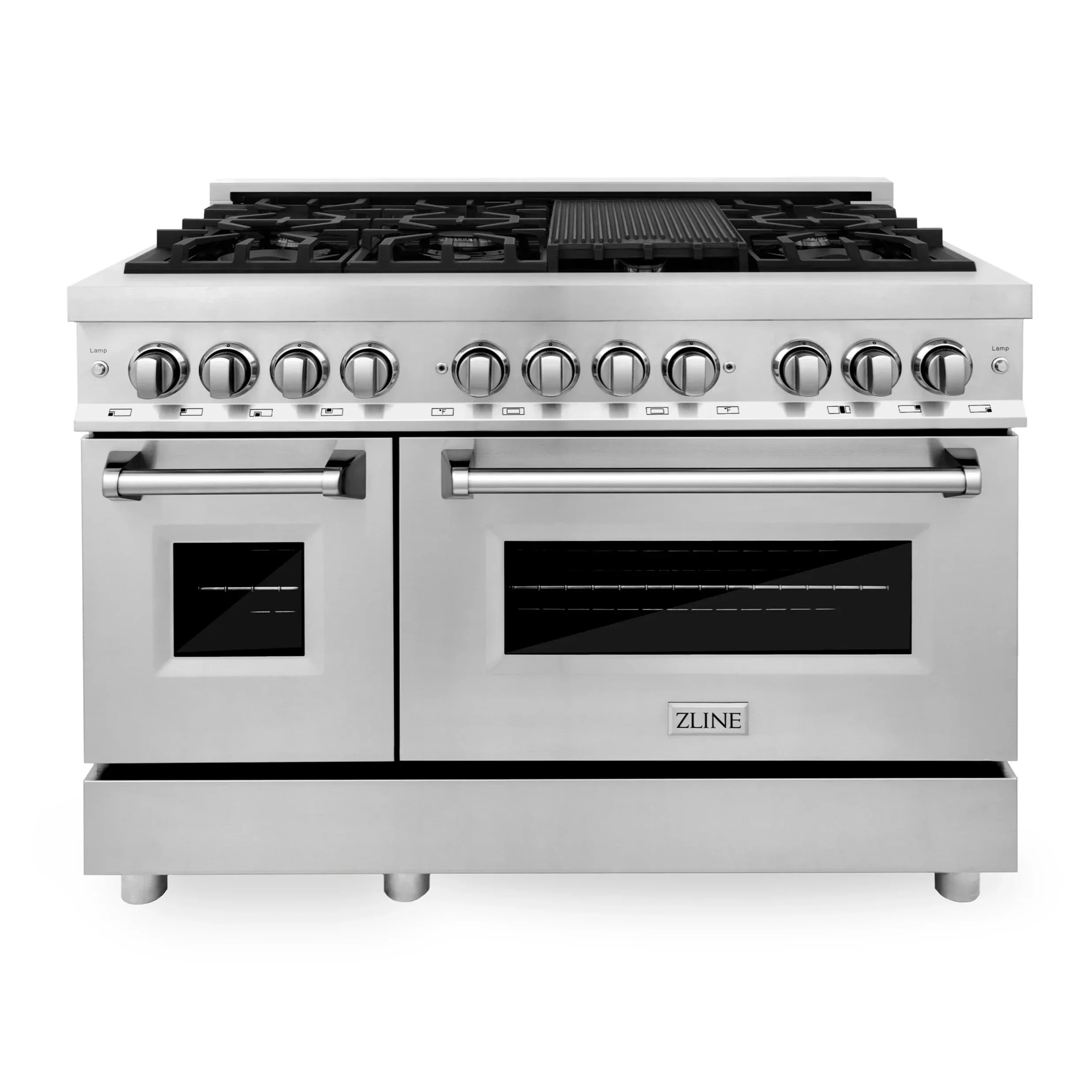 ZLINE 48 in. Professional Gas Burner and Electric Oven in Stainless Steel, RA48 - Inhomebuy