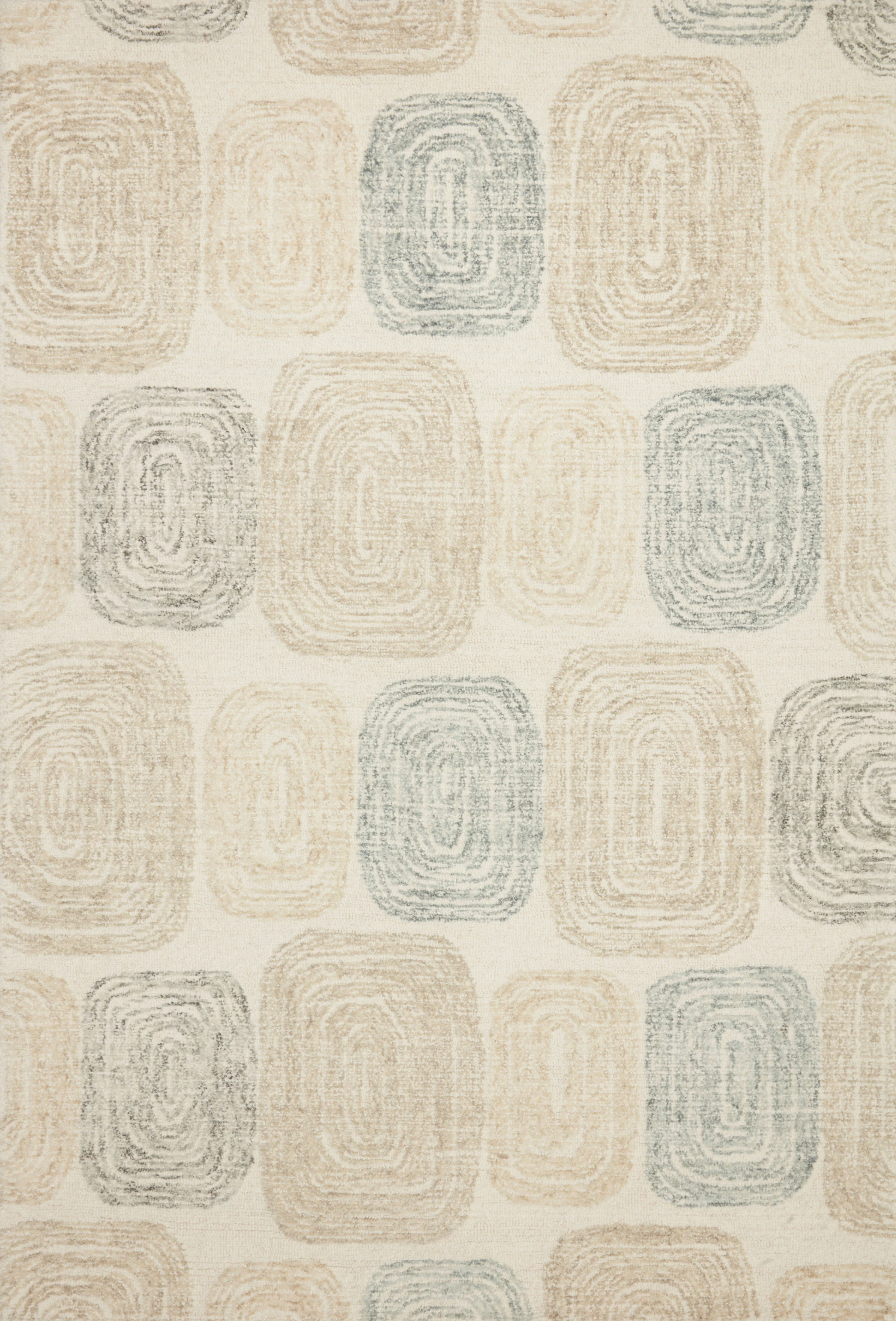 Loloi Rugs Milo Collection Rug in Teal, Neutral - 7'9