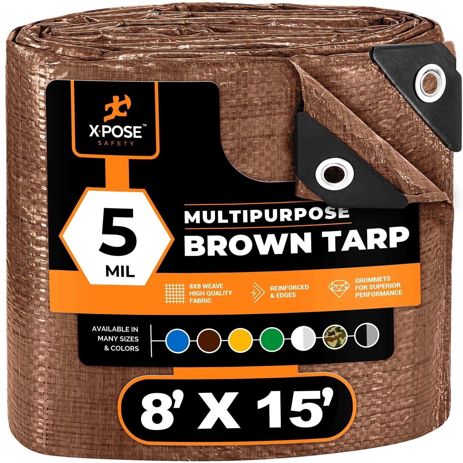 Xpose Safety Heavy Duty White Poly Tarp Multipurpose Protective Cover - Inhomebuy