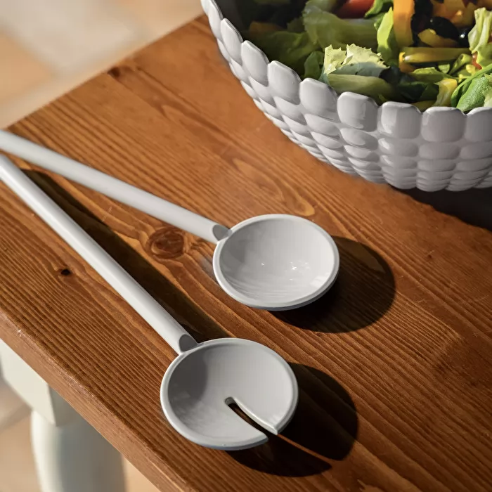 Salad Servers Tiffany Milk white - Inhomebuy