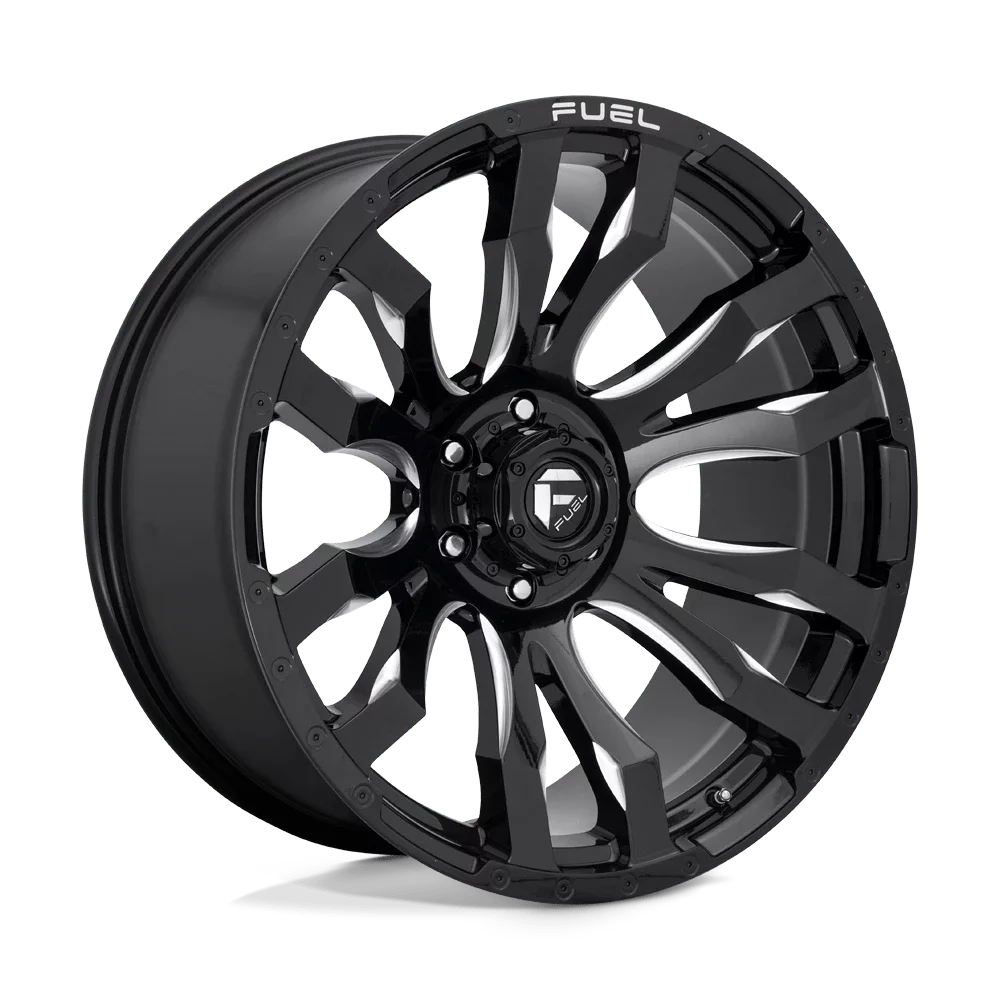 Fuel 1Pc D673 Blitz 20X10 5X127 -18Et 78.1Cb Gloss Black Milled Wheel - Inhomebuy