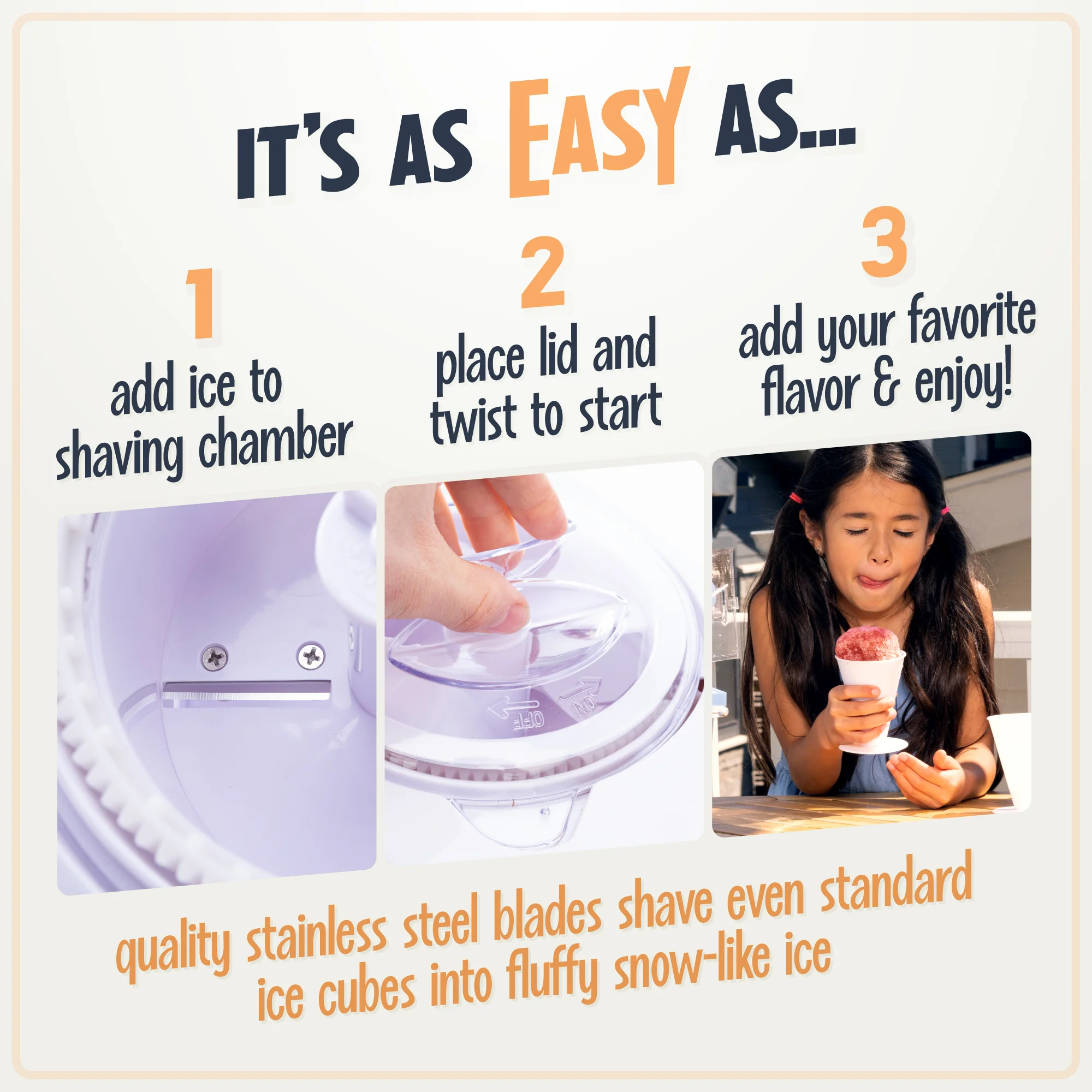 Vintage Snow Cone Maker, White - Inhomebuy