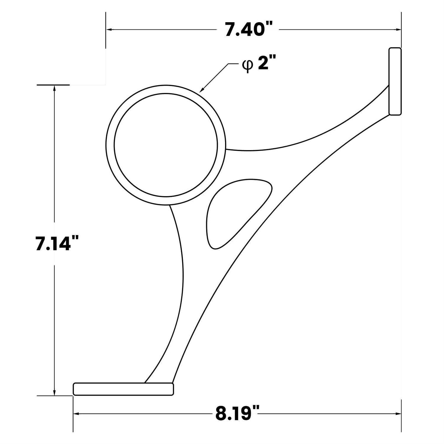 Muzata 6’6 White Flat Stainless Steel Handrail HT10 WP4 - Inhomebuy