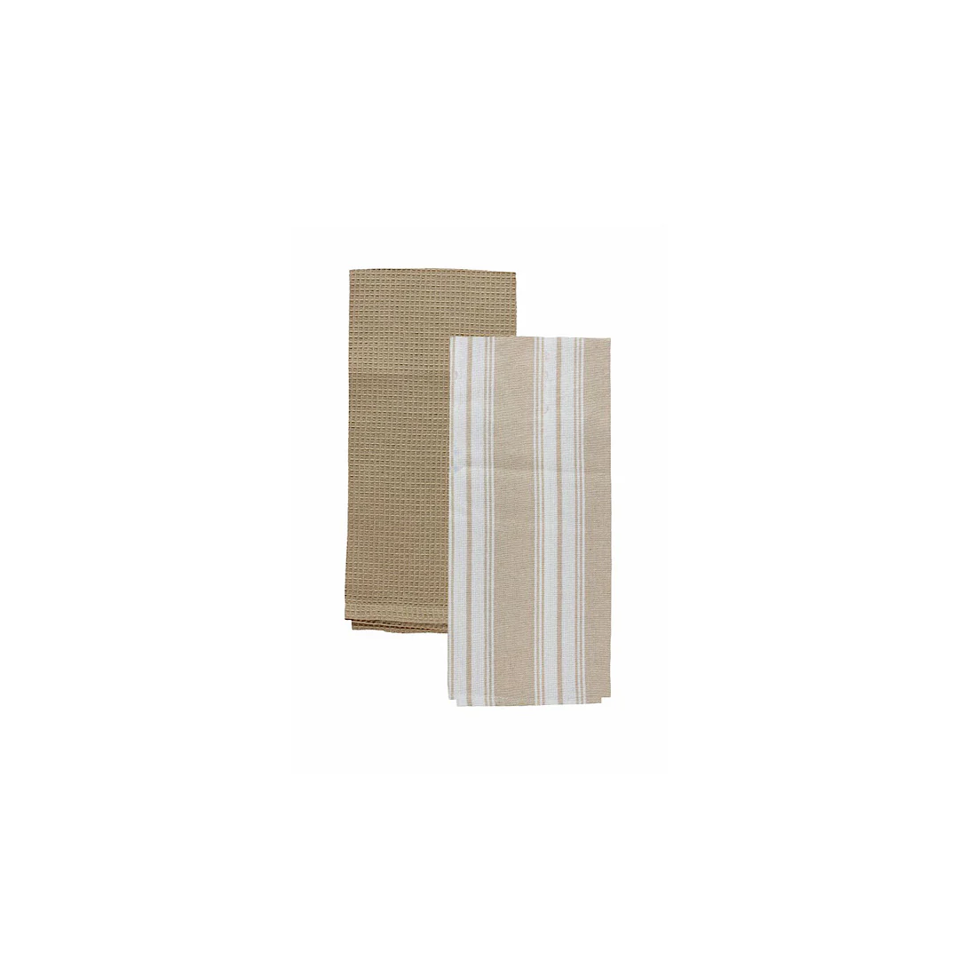 Set 2 Cloths 50x70cm Textile Beige - Inhomebuy