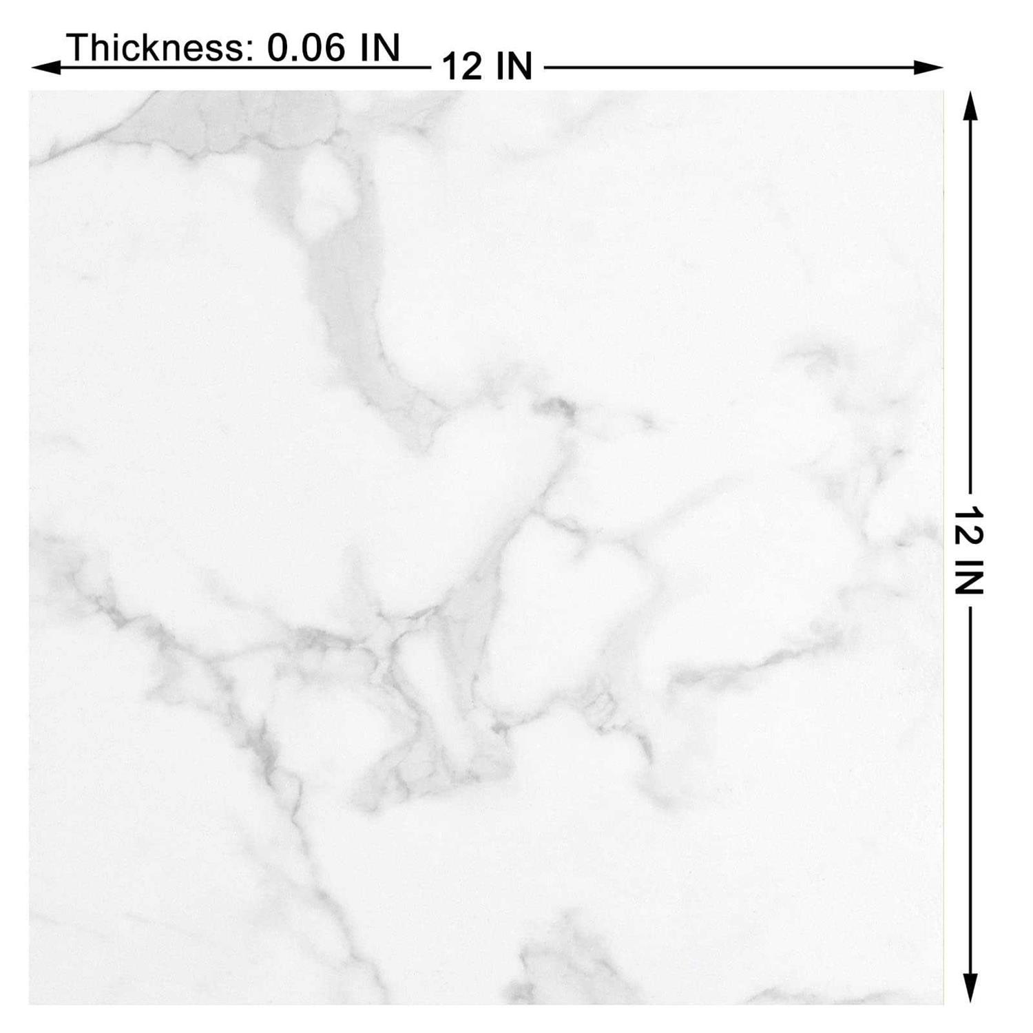 Westick Floor Tiles Peel and Stick Waterproof Marble Floor Vinyl Tiles Peel and Stick Floor Tile Bathroom Self Adhesive Floor Tiles - Inhomebuy